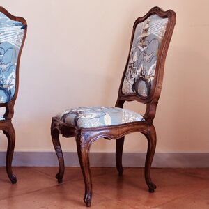 MIRABELLE ANTIQUES  Antiques Charlottesville, VA— Pair of Exceptional  Rococo Period Side Chairs, Probably German, 18th Century