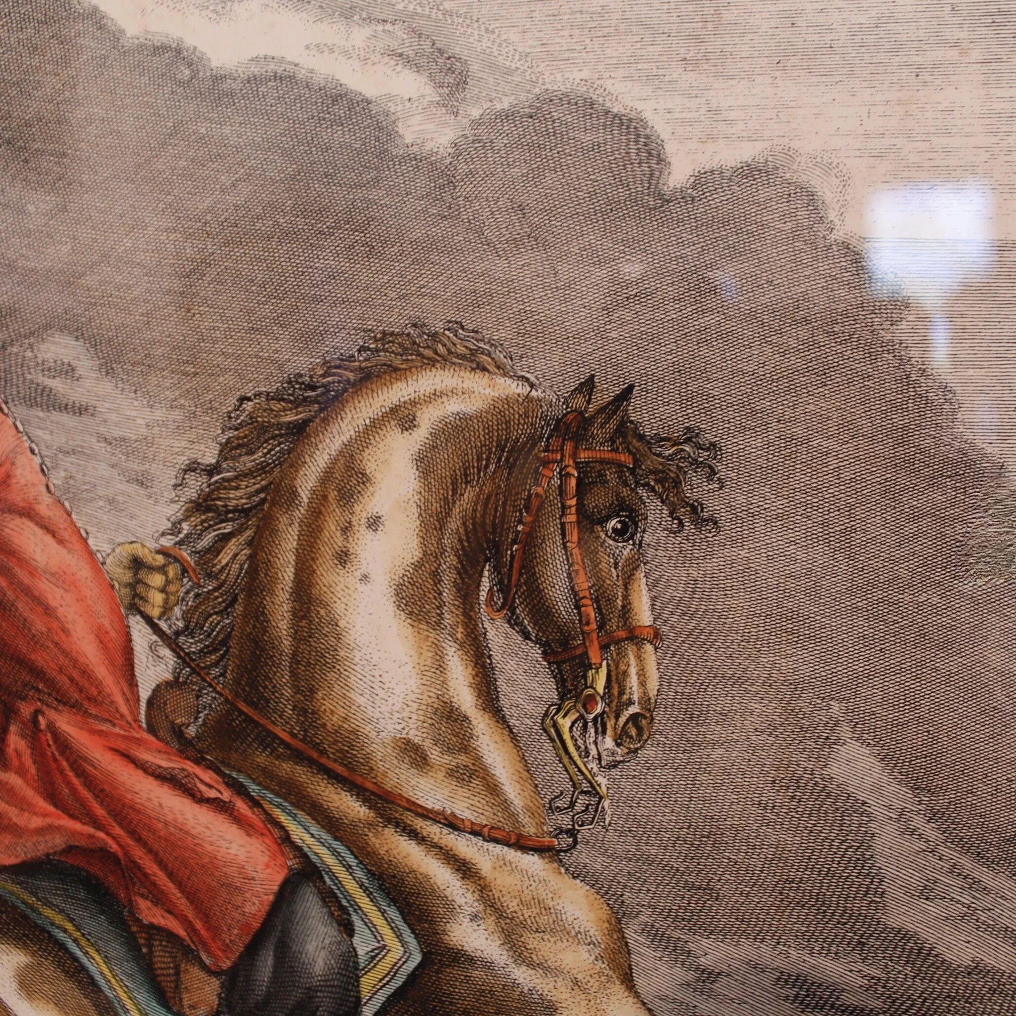 “Pallotade,” Large Equestrian (Dressage) Engraving,  Elias Ridinger