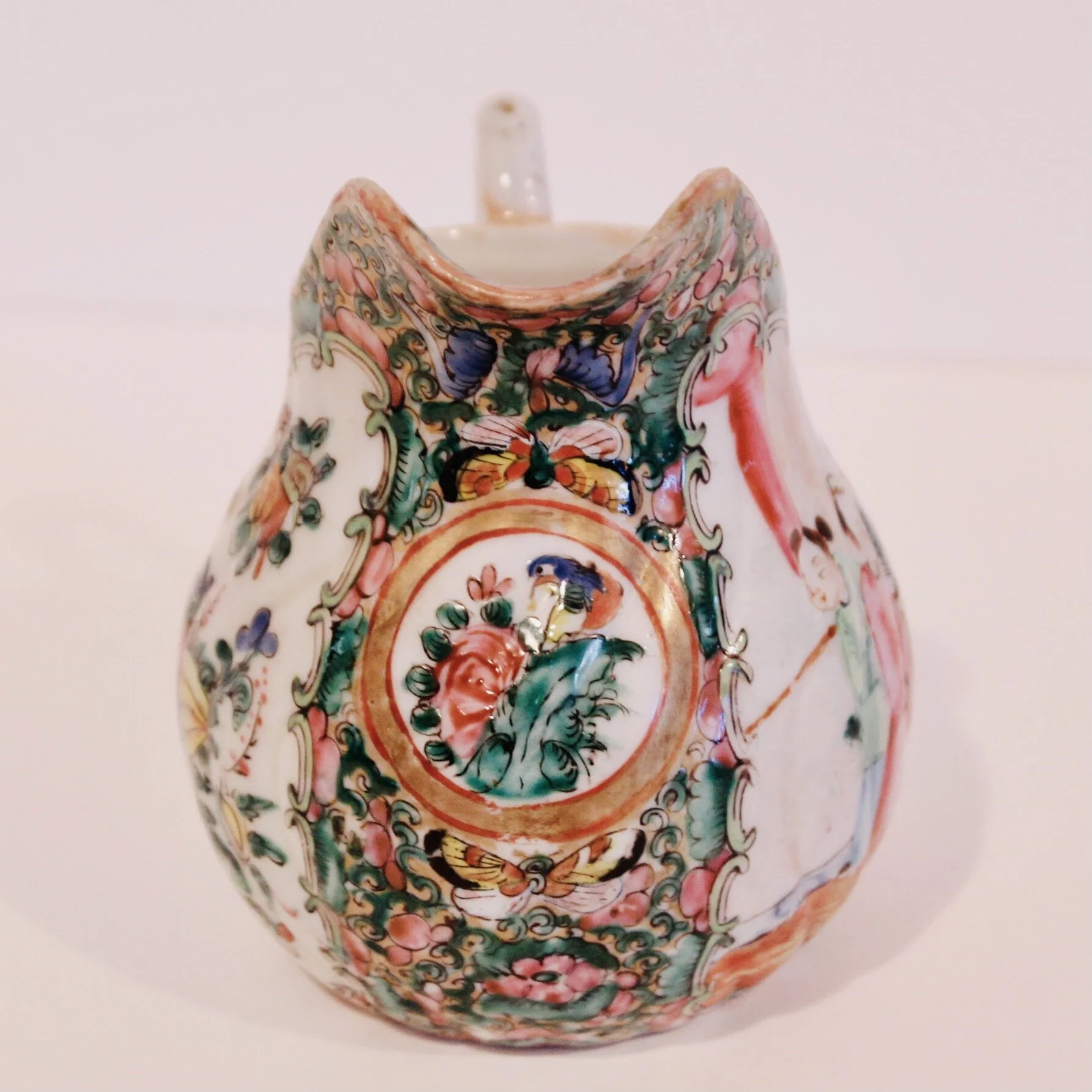 Rose Medallion Porcelain Cream Pitcher