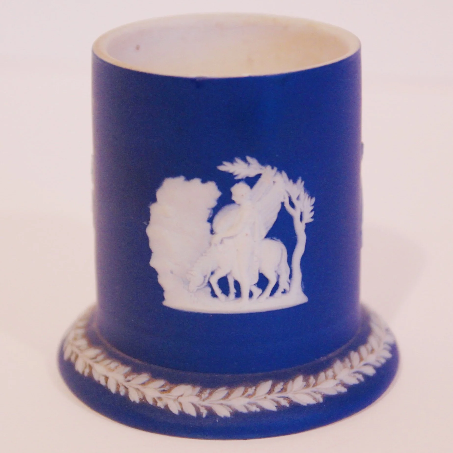 Small Wedgwood Spill Vase in Dark Blue