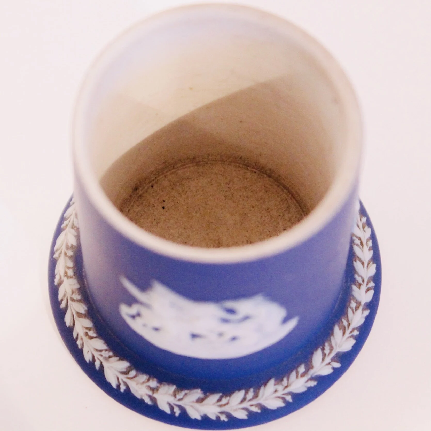 Small Wedgwood Spill Vase in Dark Blue