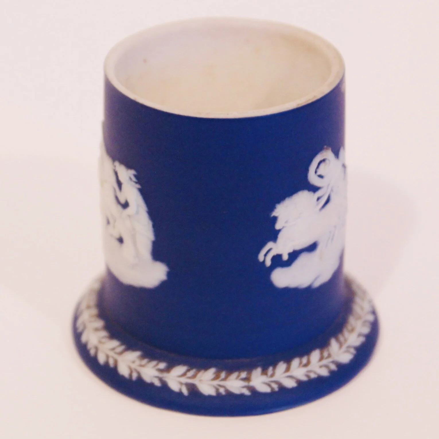 Small Wedgwood Spill Vase in Dark Blue