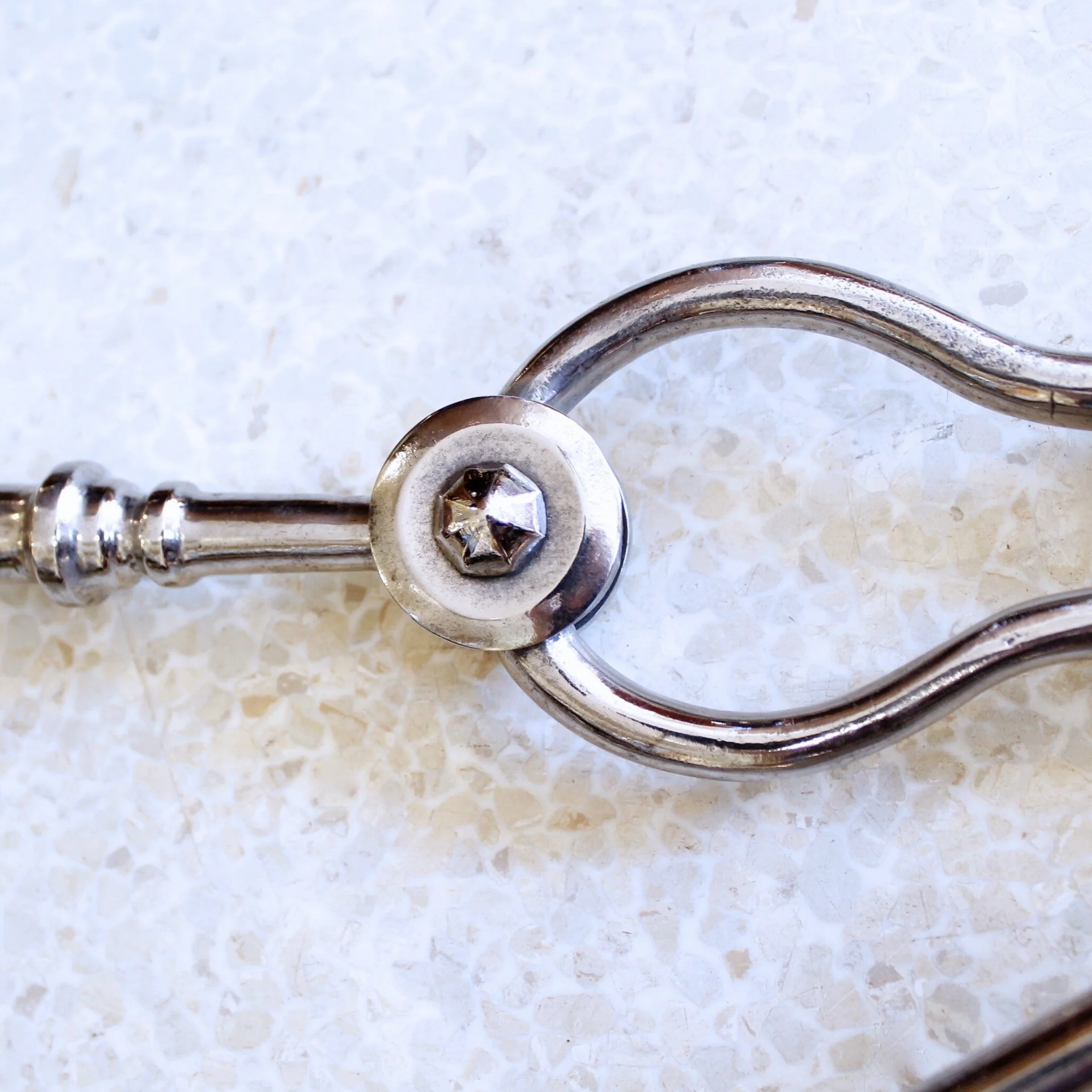 English Regency Period Polished Steel Firetools