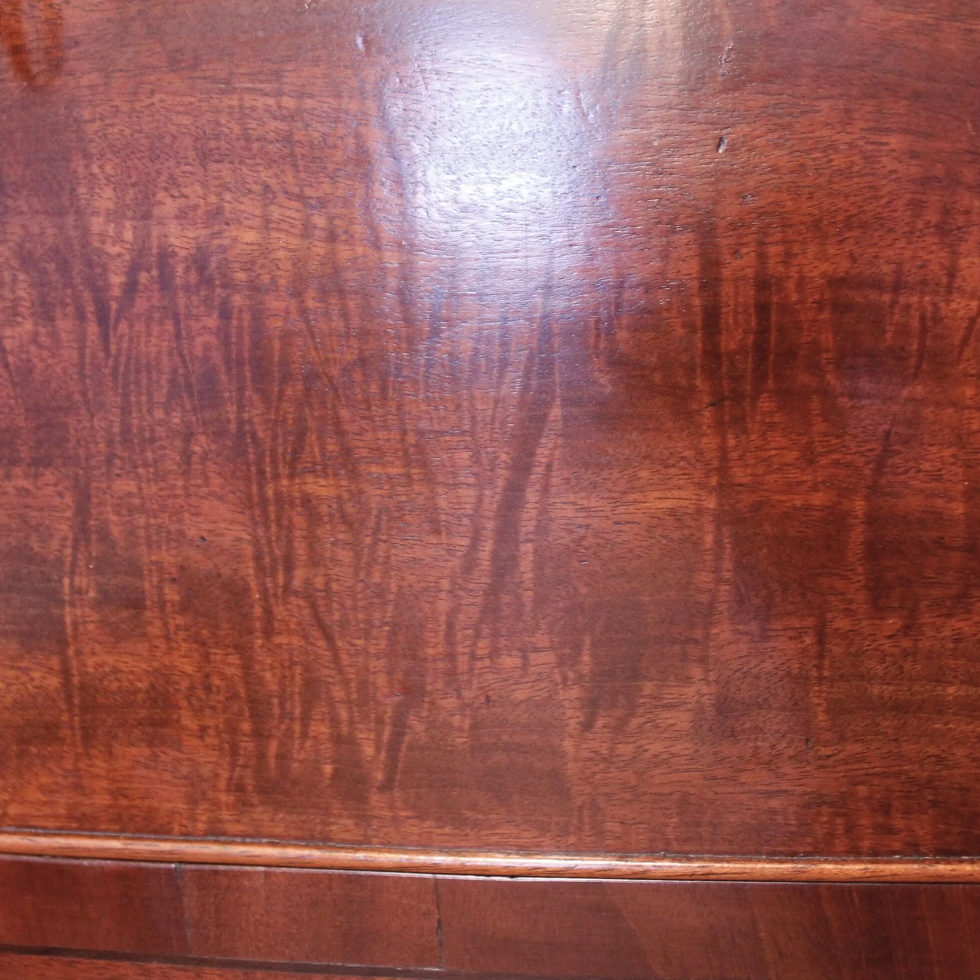 Late Regency English Fiddle Back Mahogany Sideboard