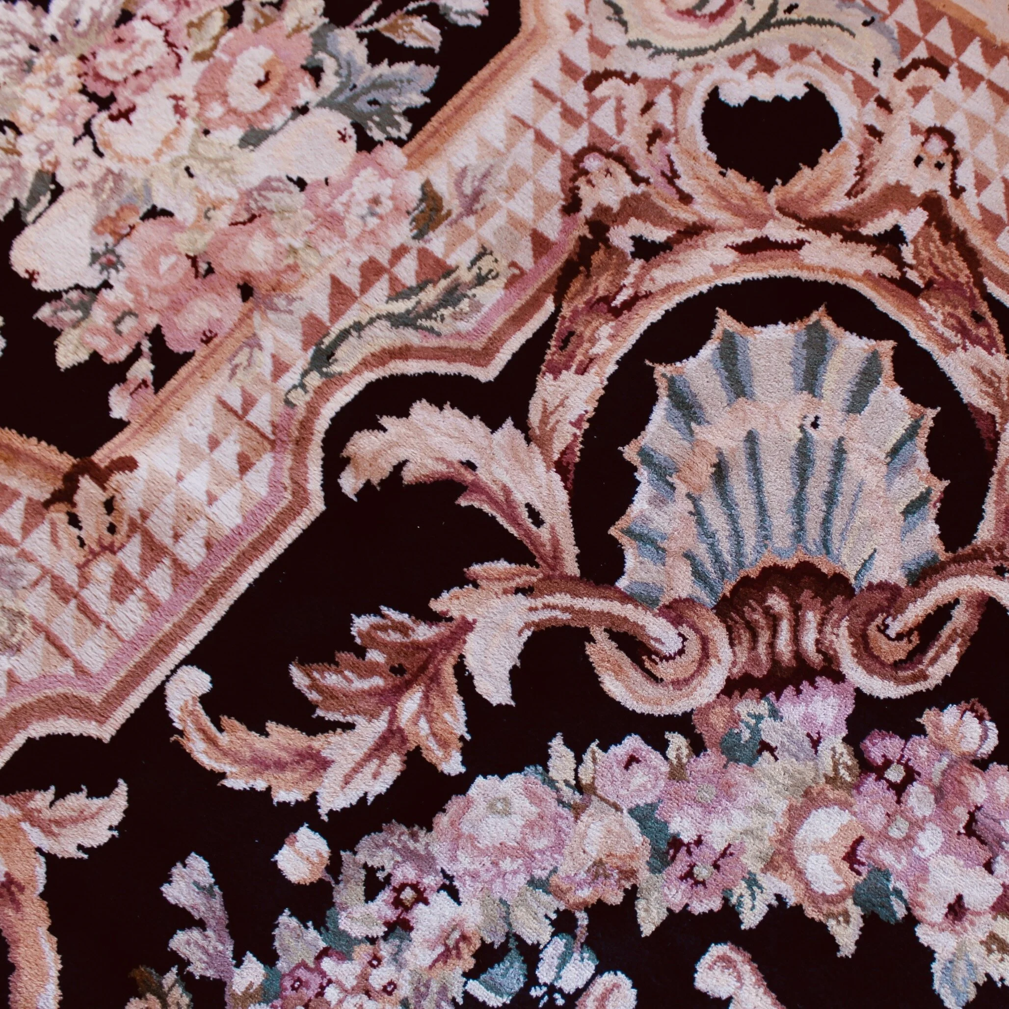 French Savonnerie Style Wool Carpet