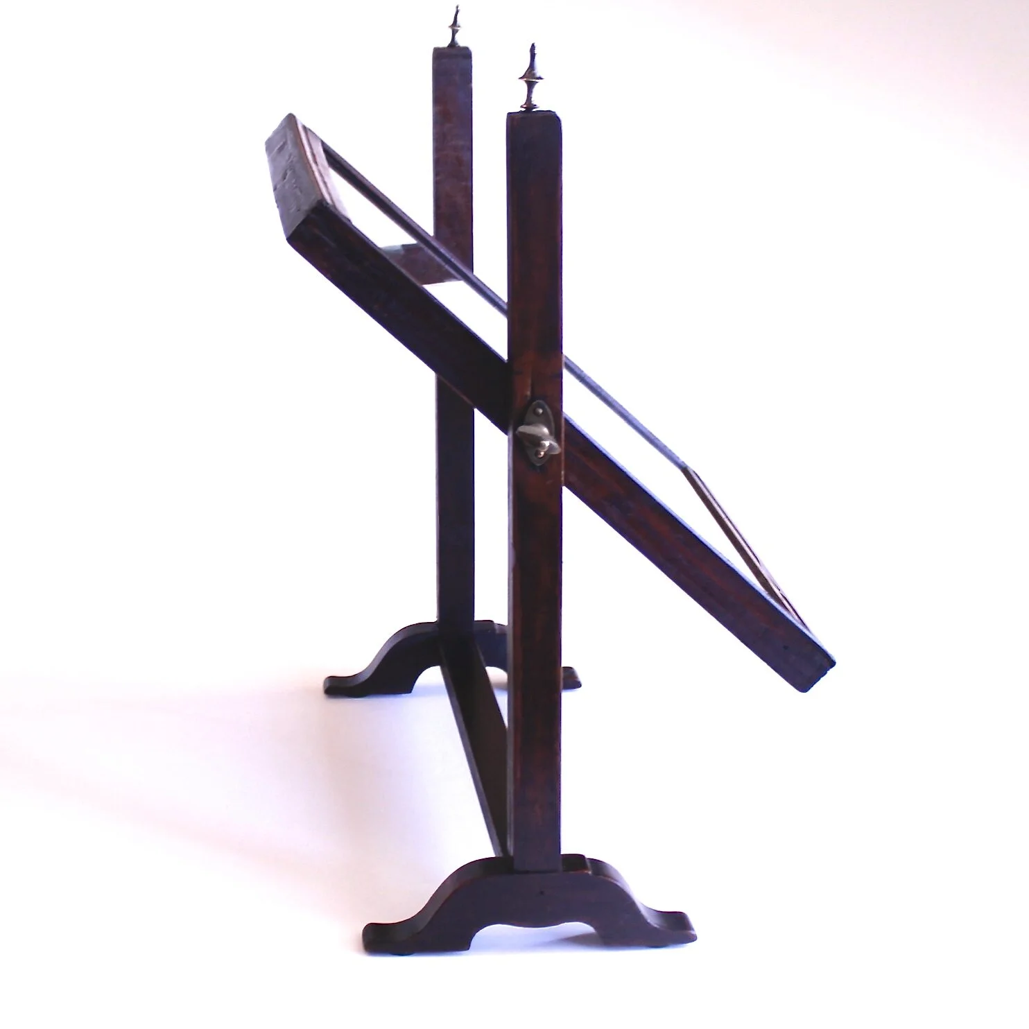 English Walnut Dressing Or Shaving Mirror, Early 19th Century