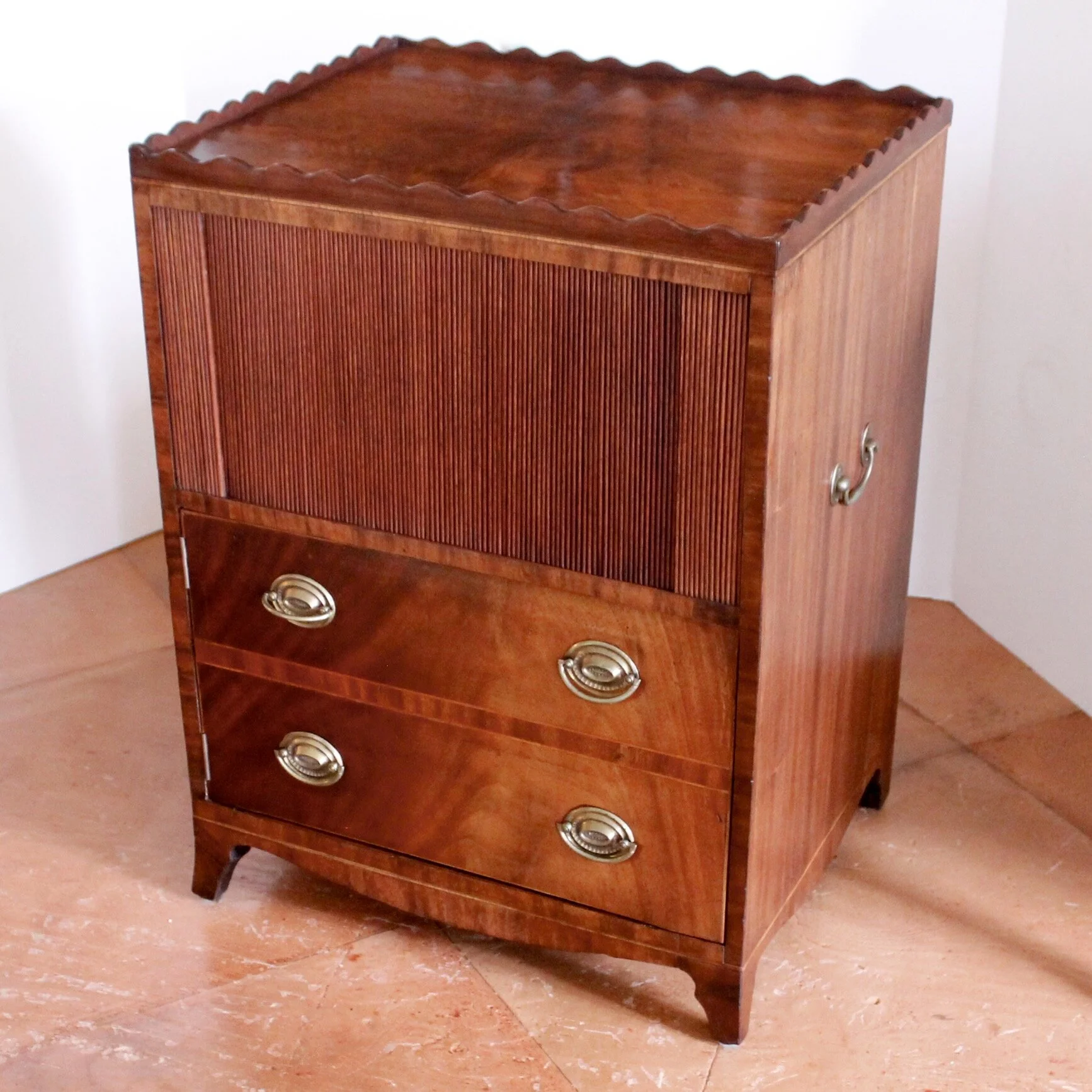  George IV Mahogany Pot Cupboard Cabinet, 19th Century