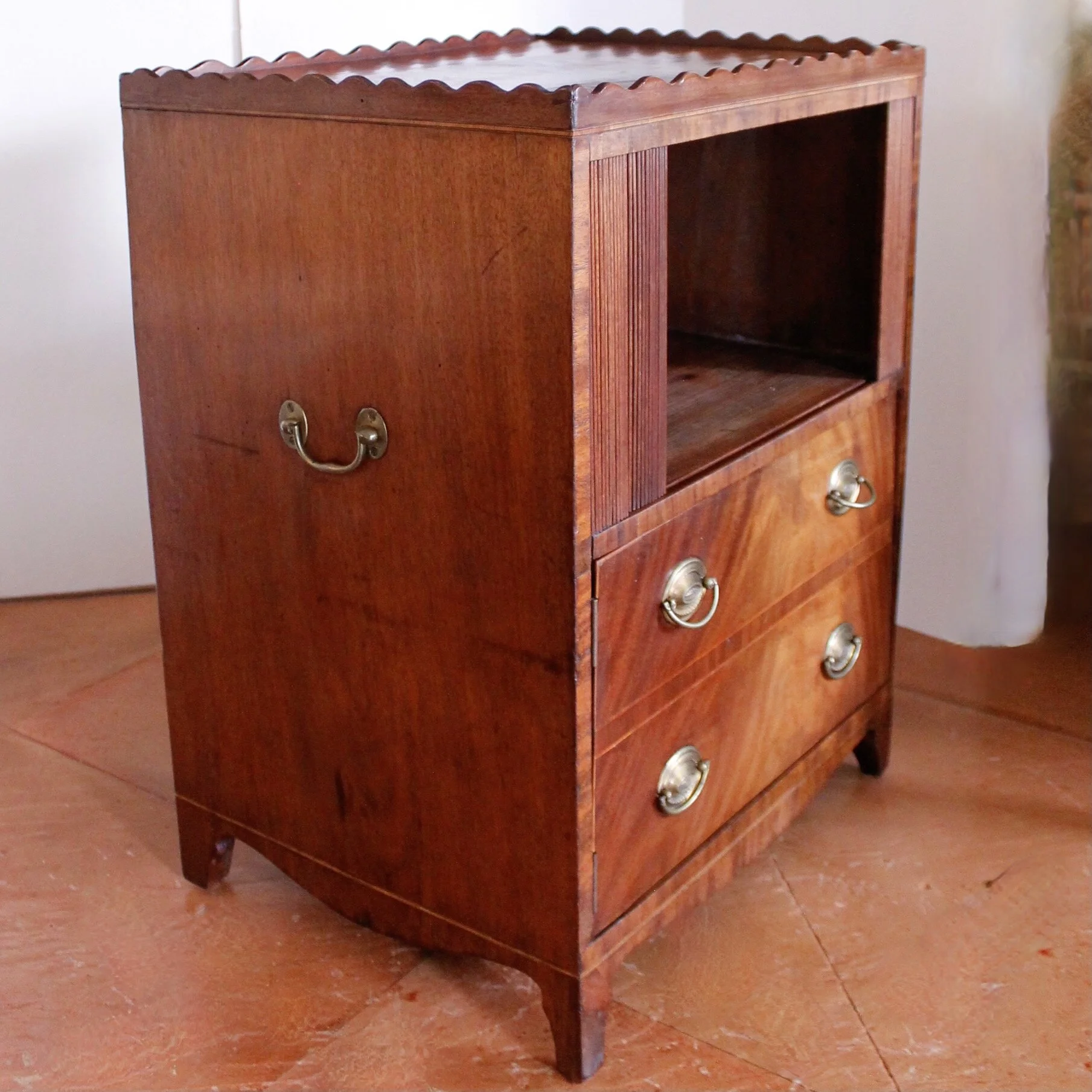 George IV Mahogany Pot Cupboard Cabinet, 19th Century