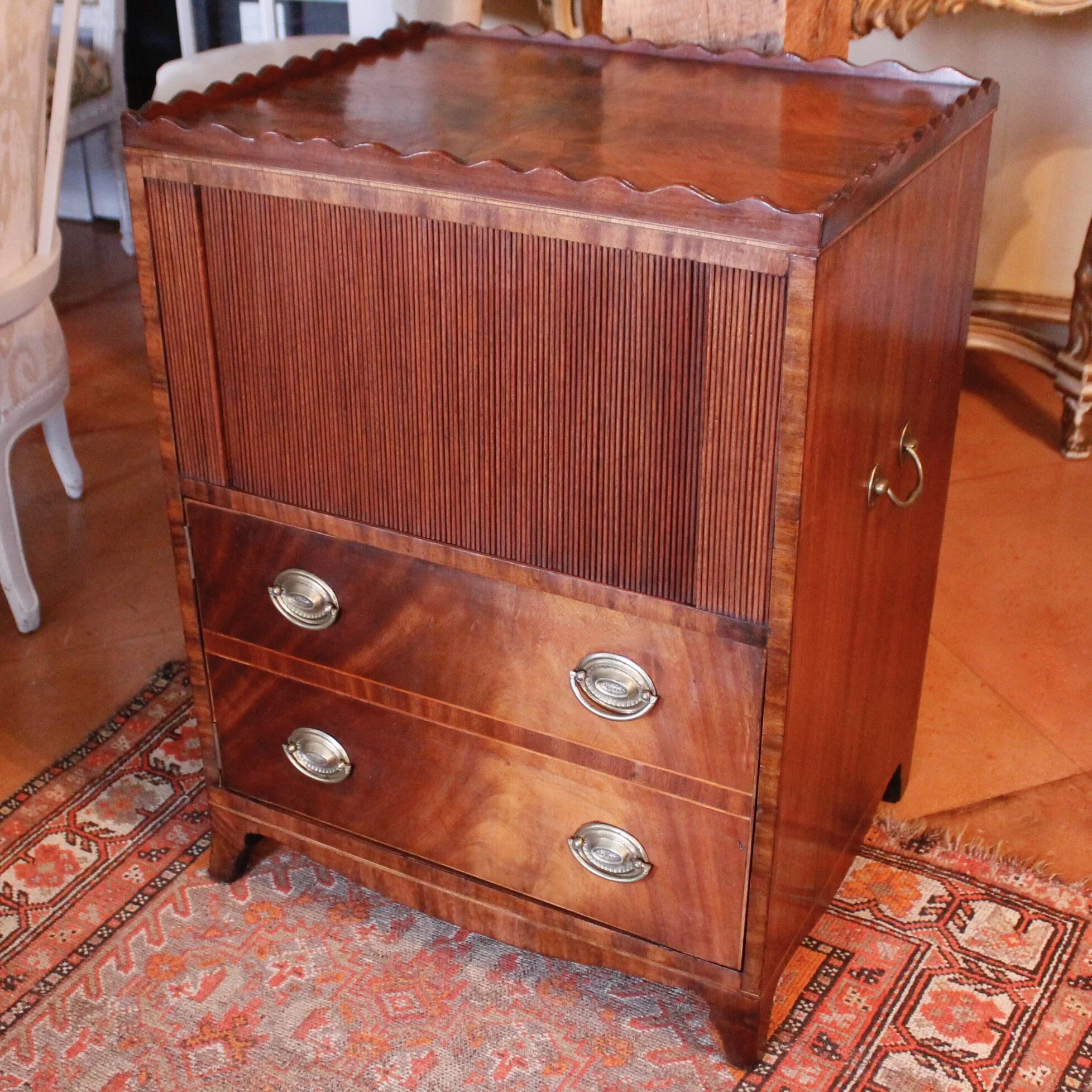 George IV Mahogany Pot Cupboard Cabinet, 19th Century