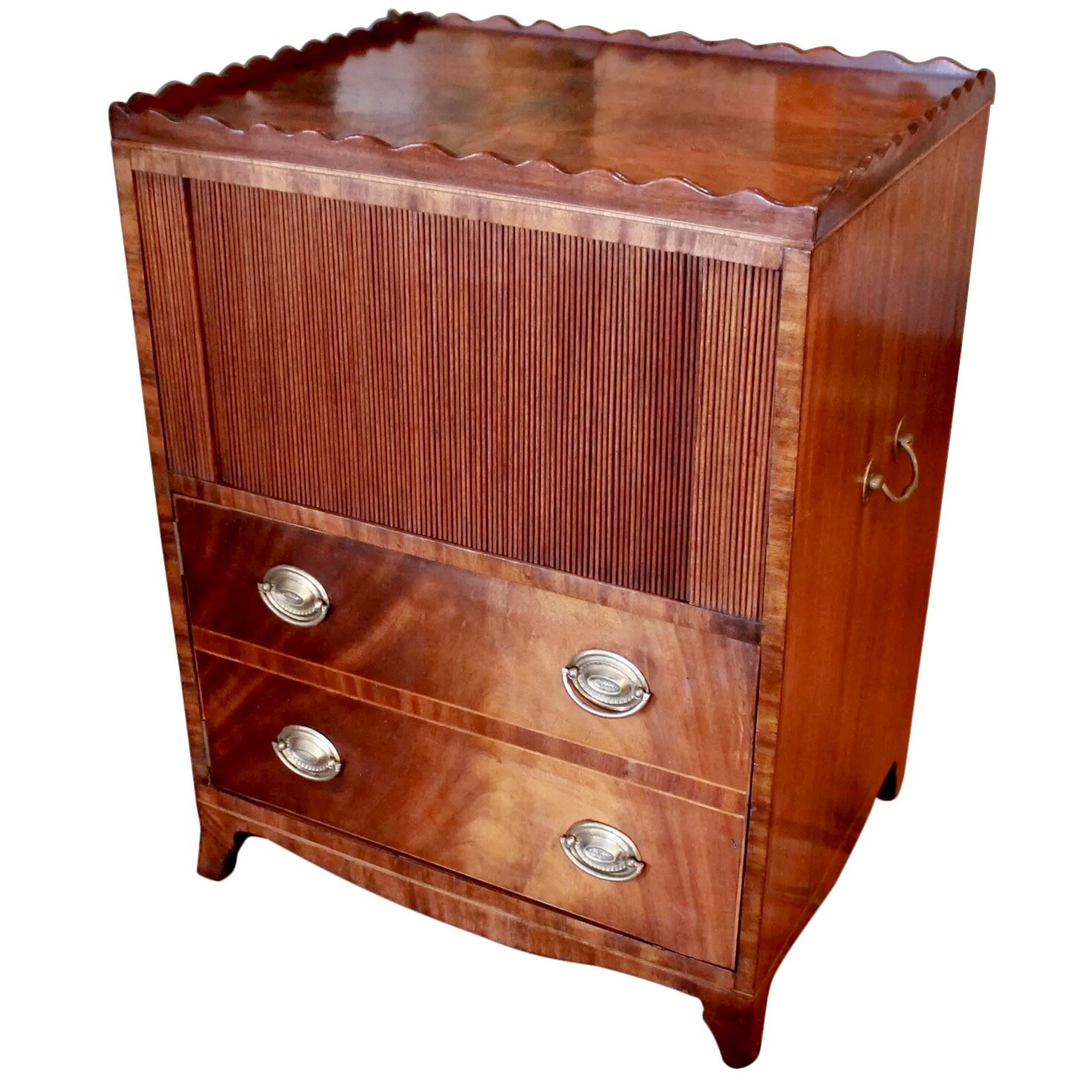 George IV Mahogany Pot Cupboard Cabinet, 19th Century