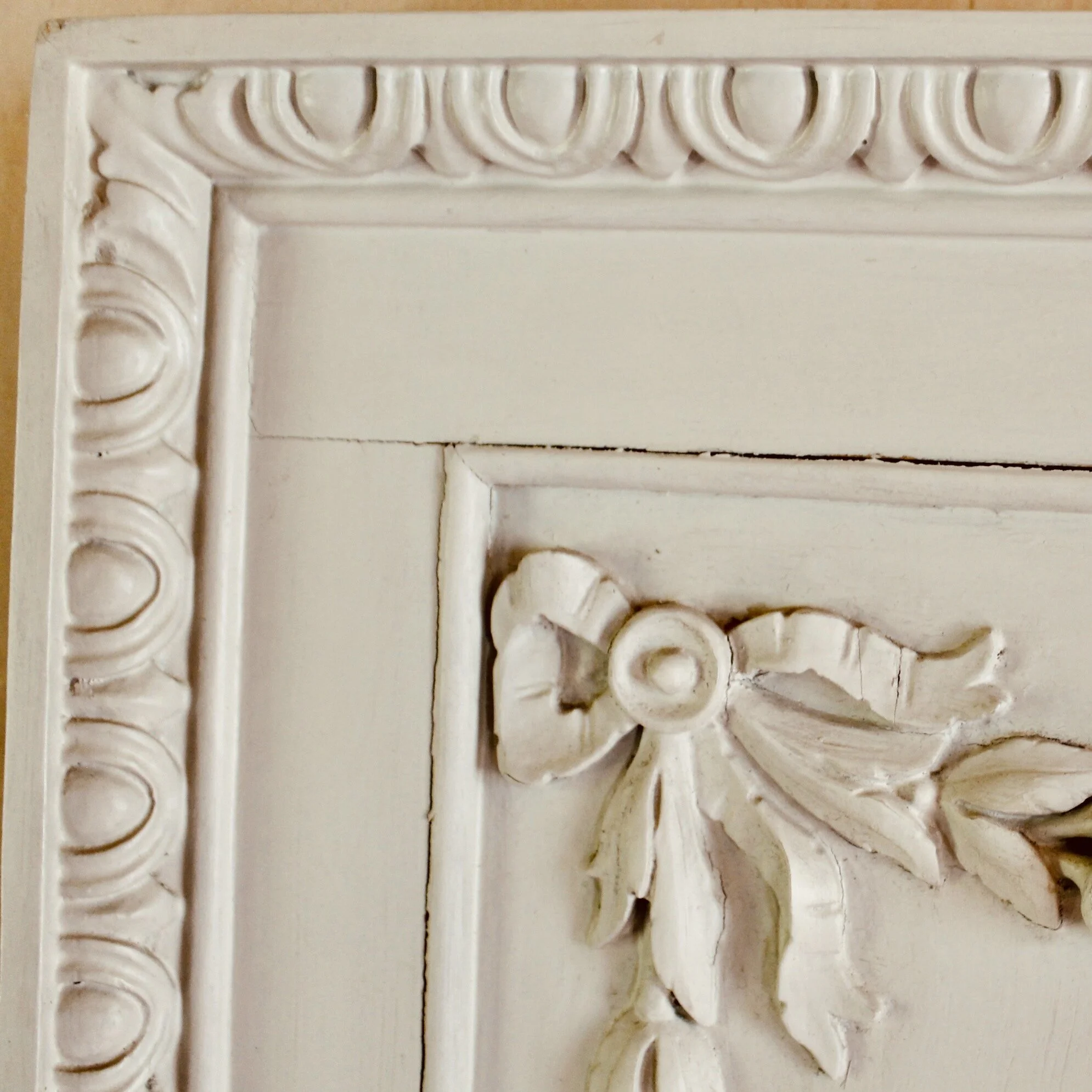 Grey Painted Louis XVI Style French Trumeau Mirror