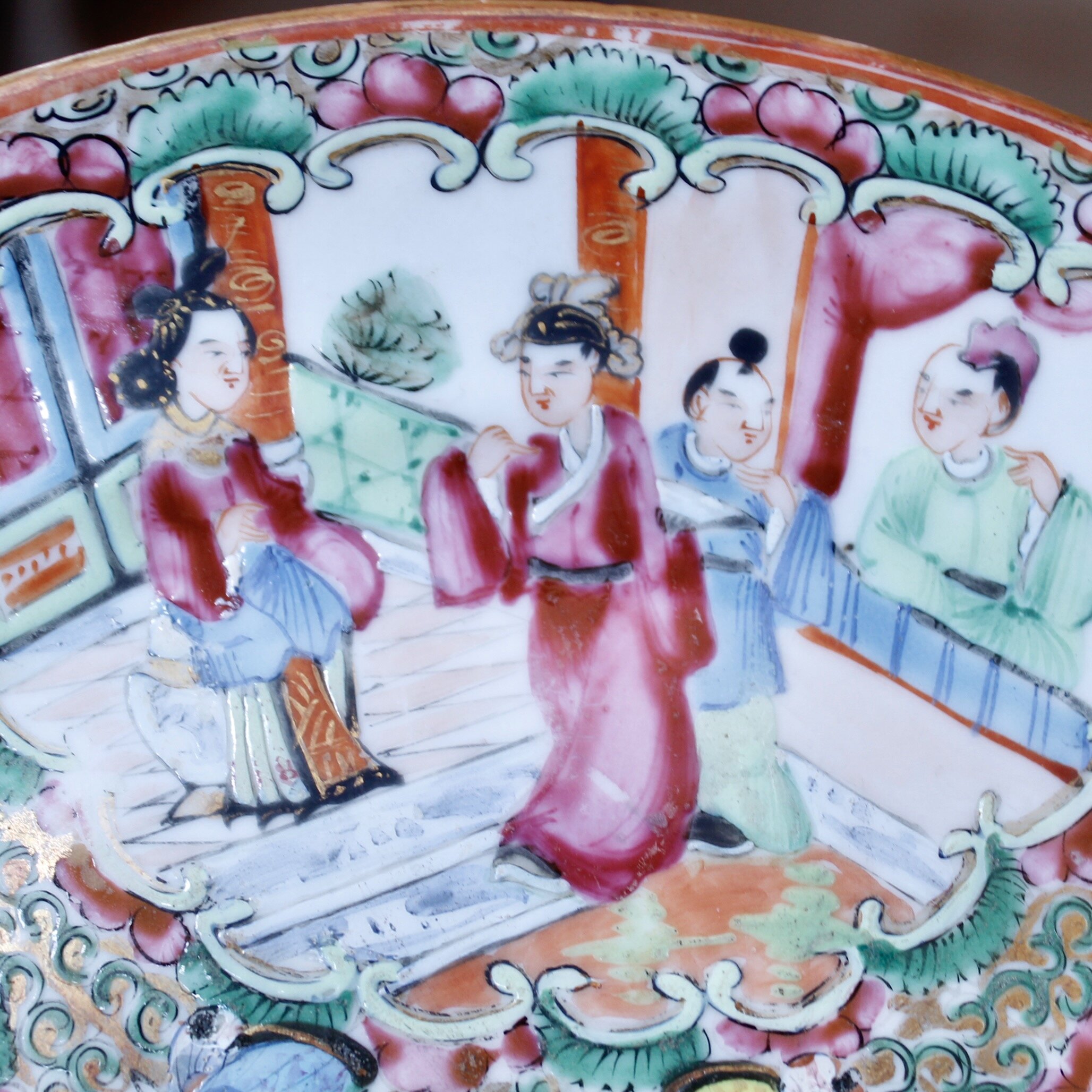 Rose Medallion Plates