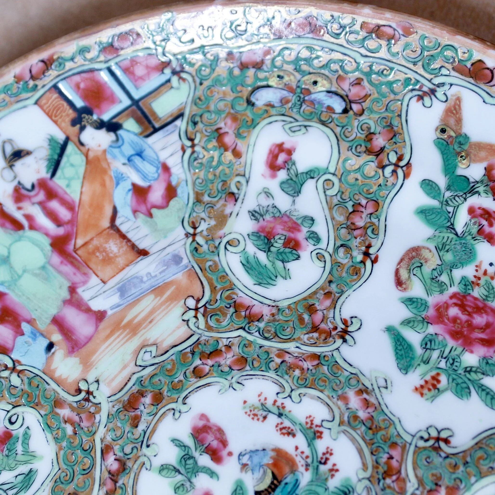 Rose Medallion Plates