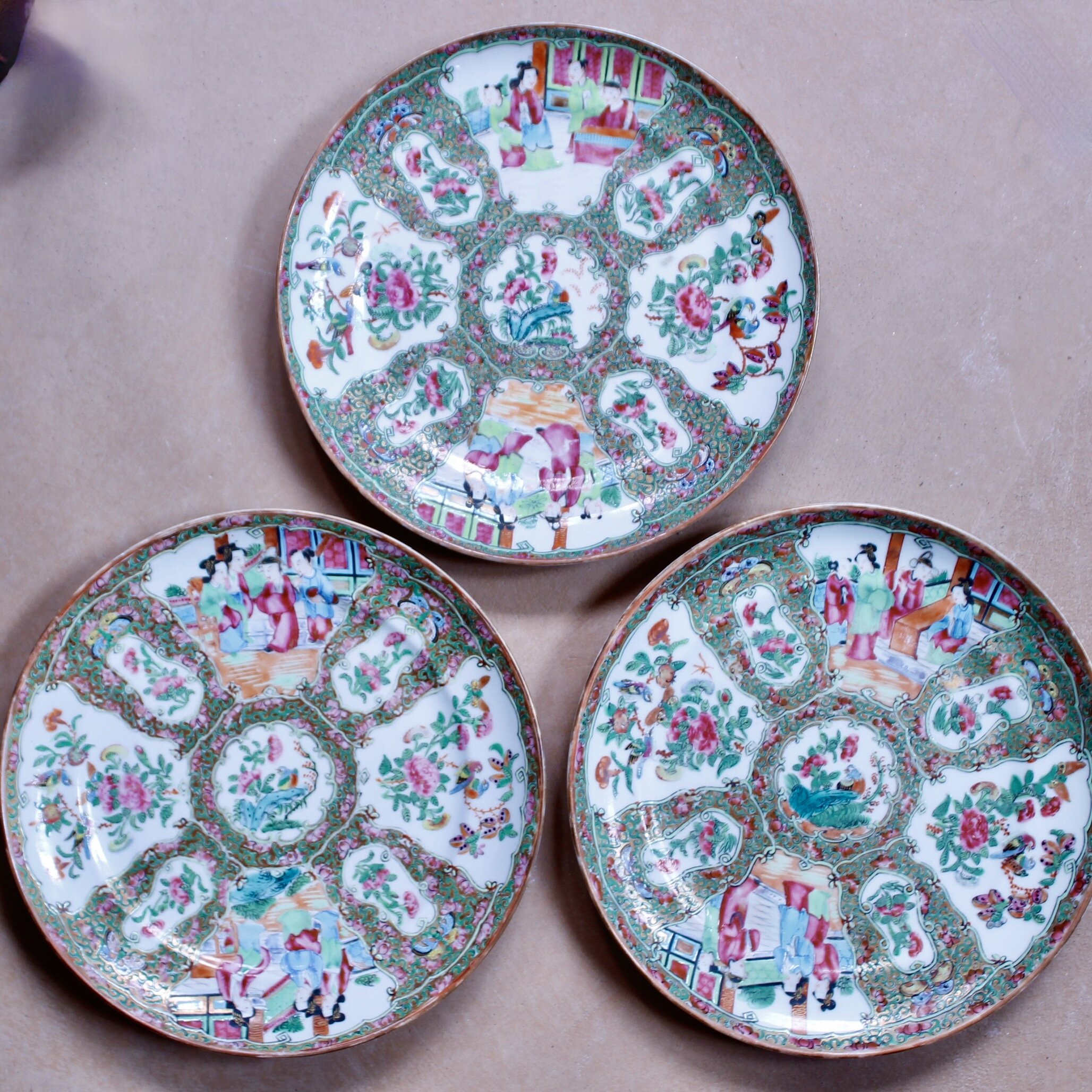 Rose Medallion Plates