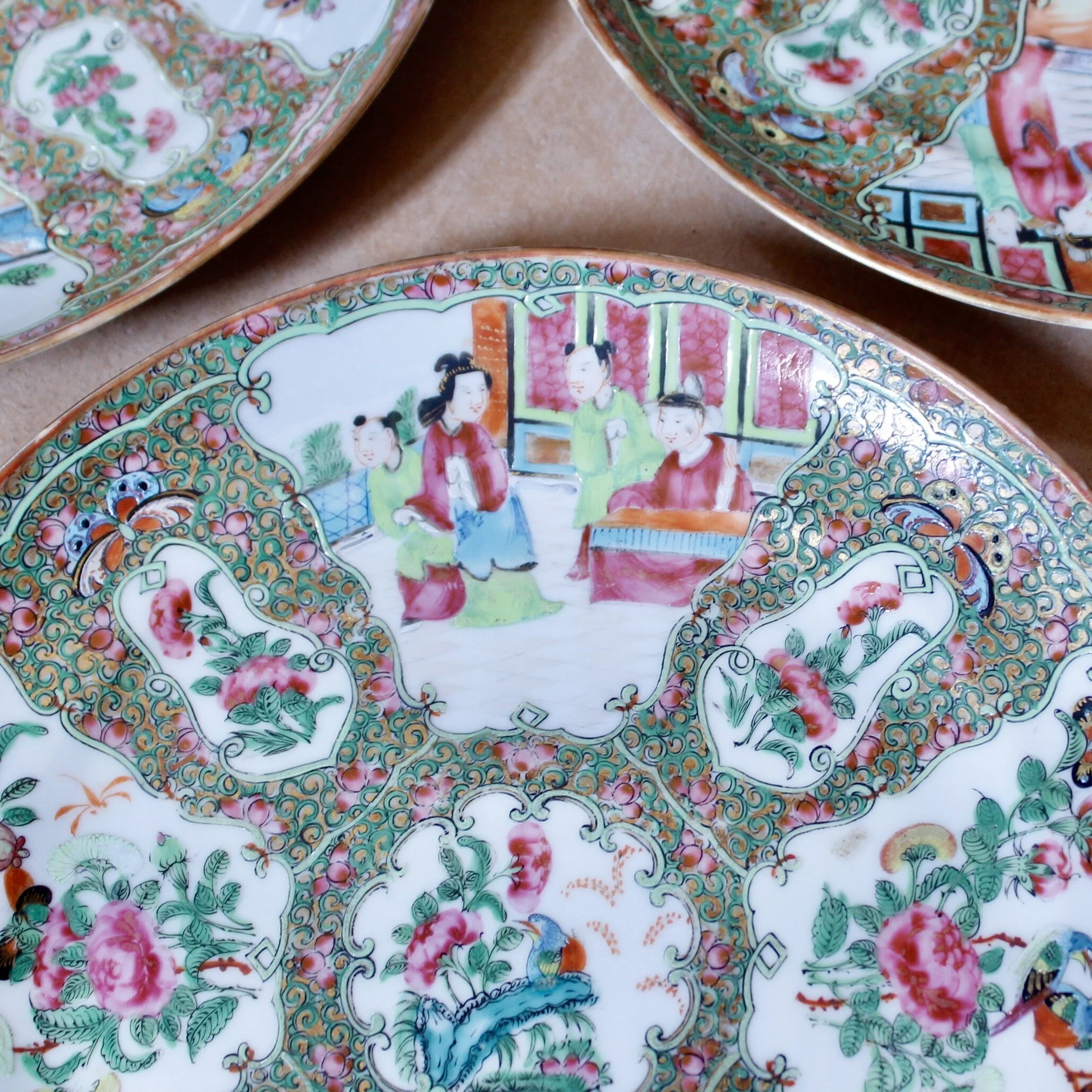 Rose Medallion Plates