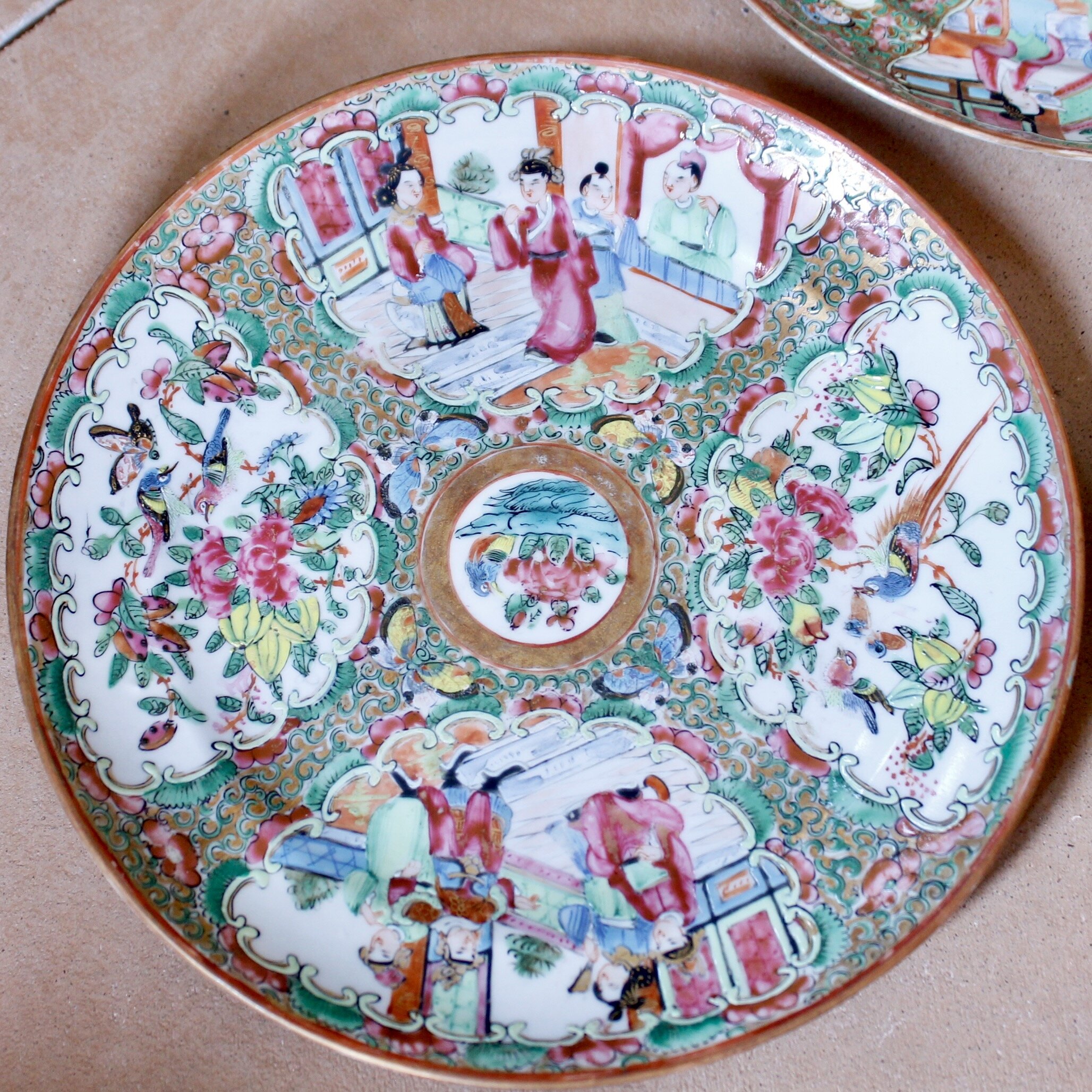 Rose Medallion Plates