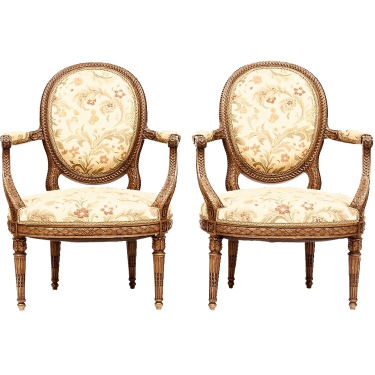 MIRABELLE ANTIQUES | Antiques Charlottesville, VA— French Louis XVI Style  Painted Settee