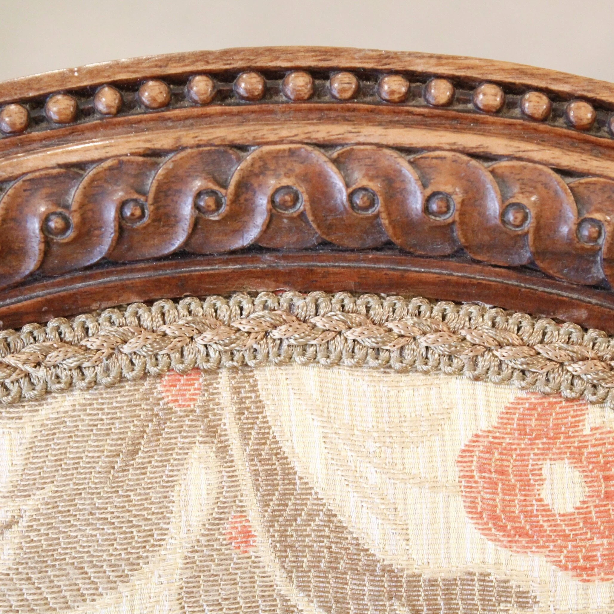 Pair of Finely Carved Louis XVI Style Armchairs, 19th Century
