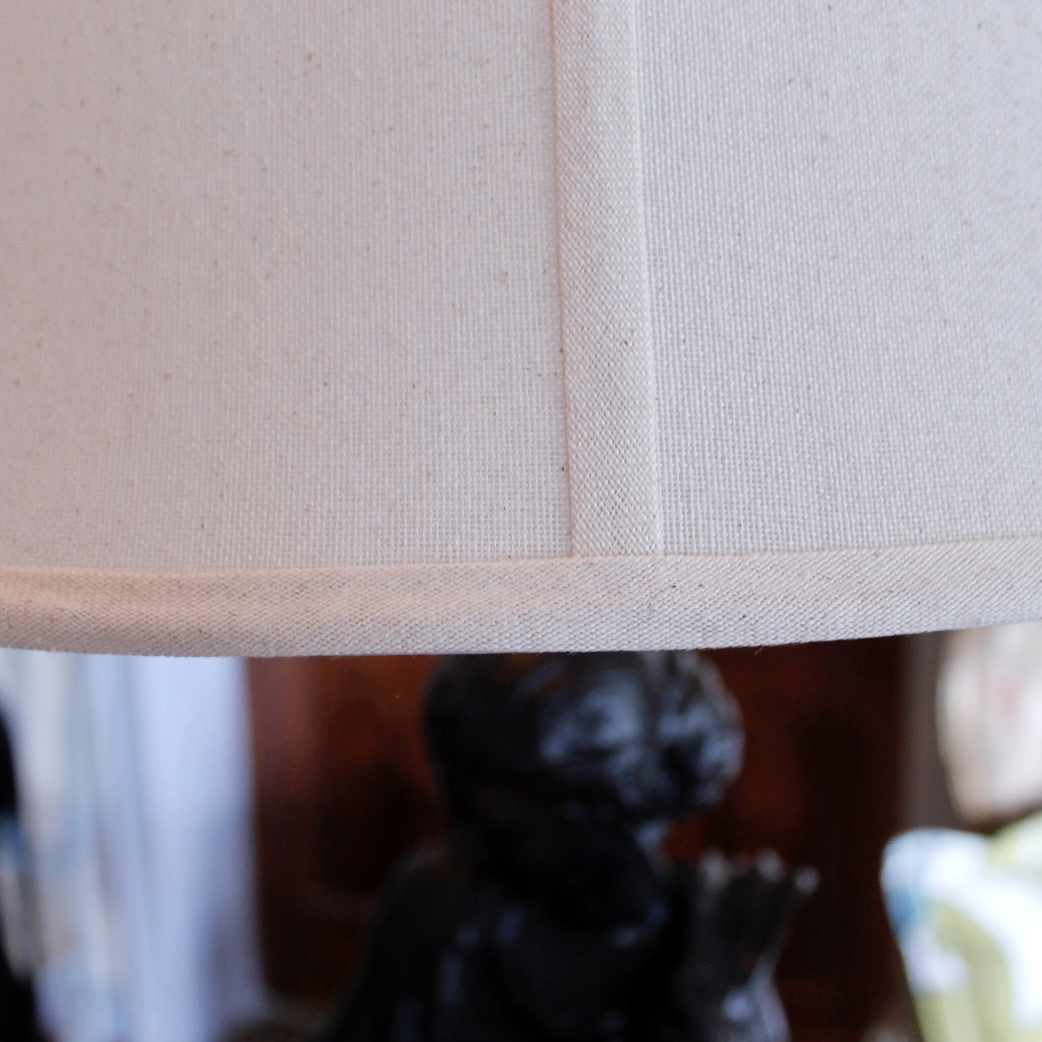 Pair of French Neoclassical Figure Lamps on Solid Walnut Plinths