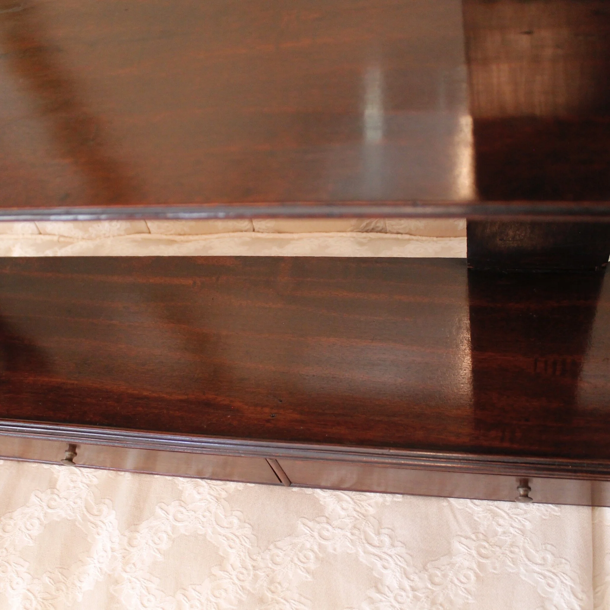 Large George III Period Mahogany Fretwork Hanging Shelf