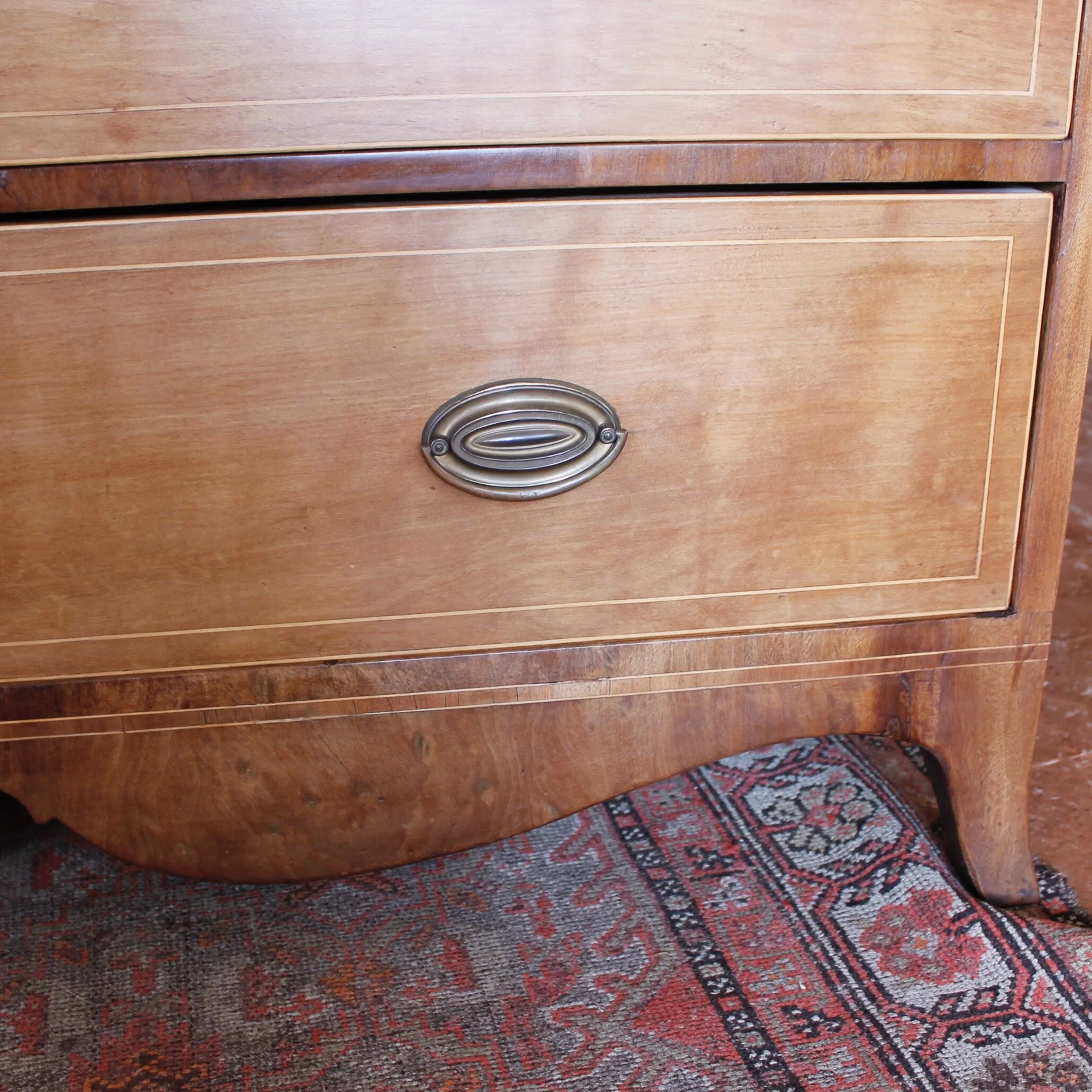 American Mid-Atlantic Diamond Inlaid Federal Chest of Drawers