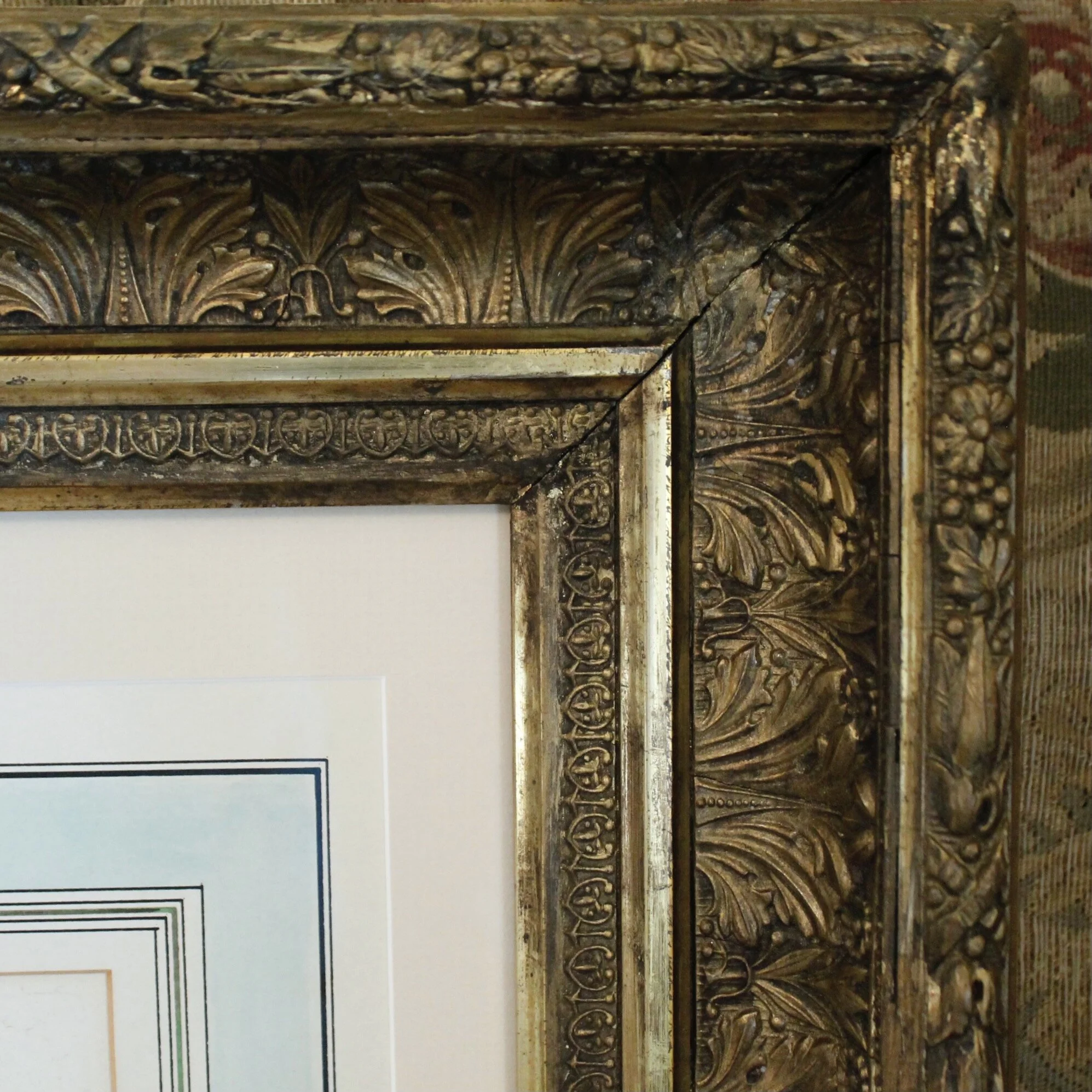 Pair of George Edwards Bird Engravings, in Fine Antique Gilt Frames, 18th Century