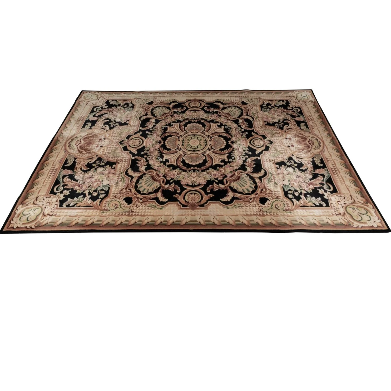 French Savonnerie Style Wool Carpet 10 X 14