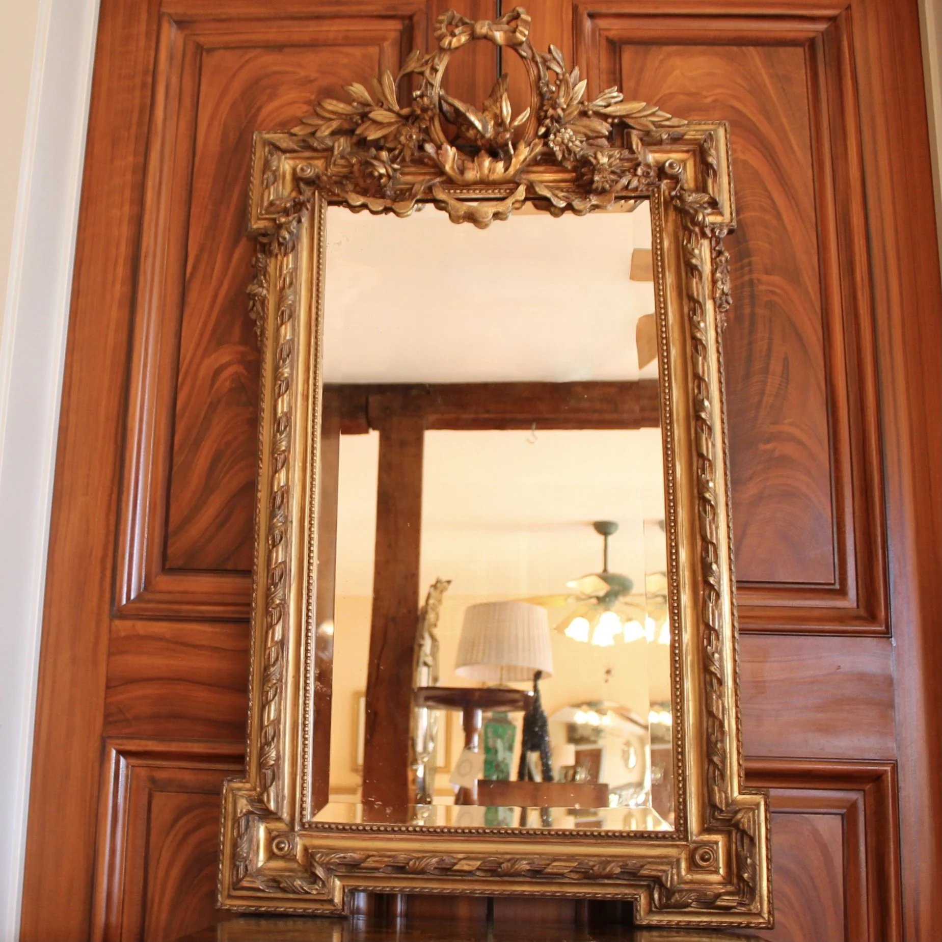 Belle Époque French Neoclassical Gilt Mirror