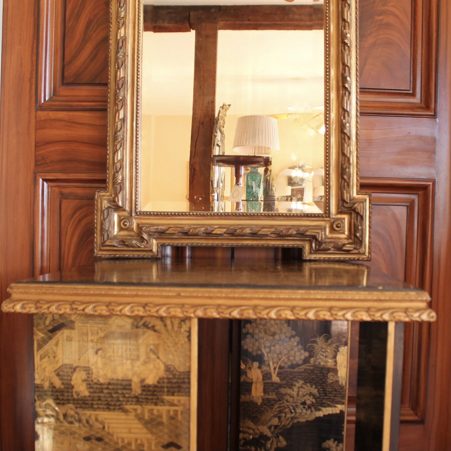 Belle Époque French Neoclassical Gilt Mirror