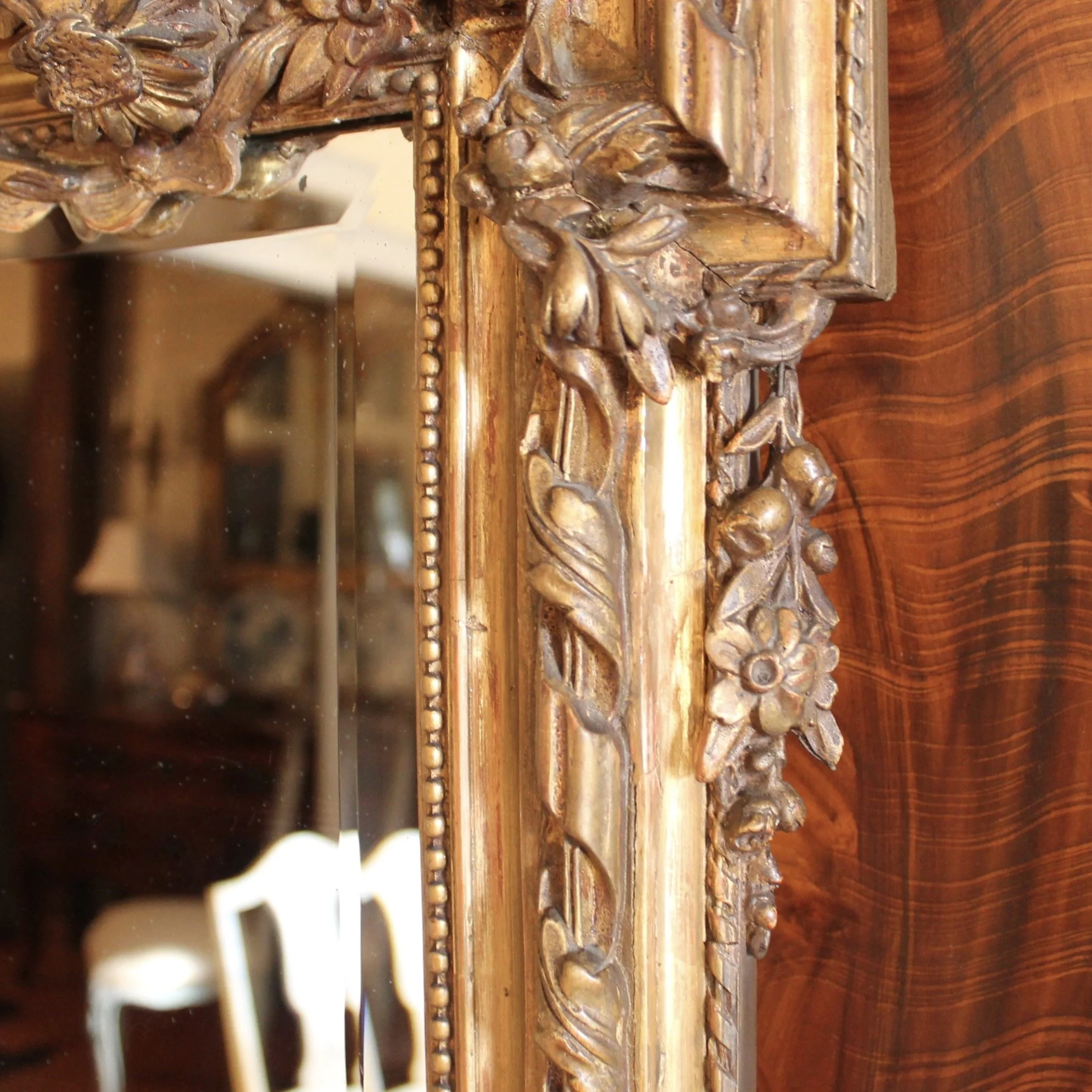 Belle Époque French Neoclassical Gilt Mirror