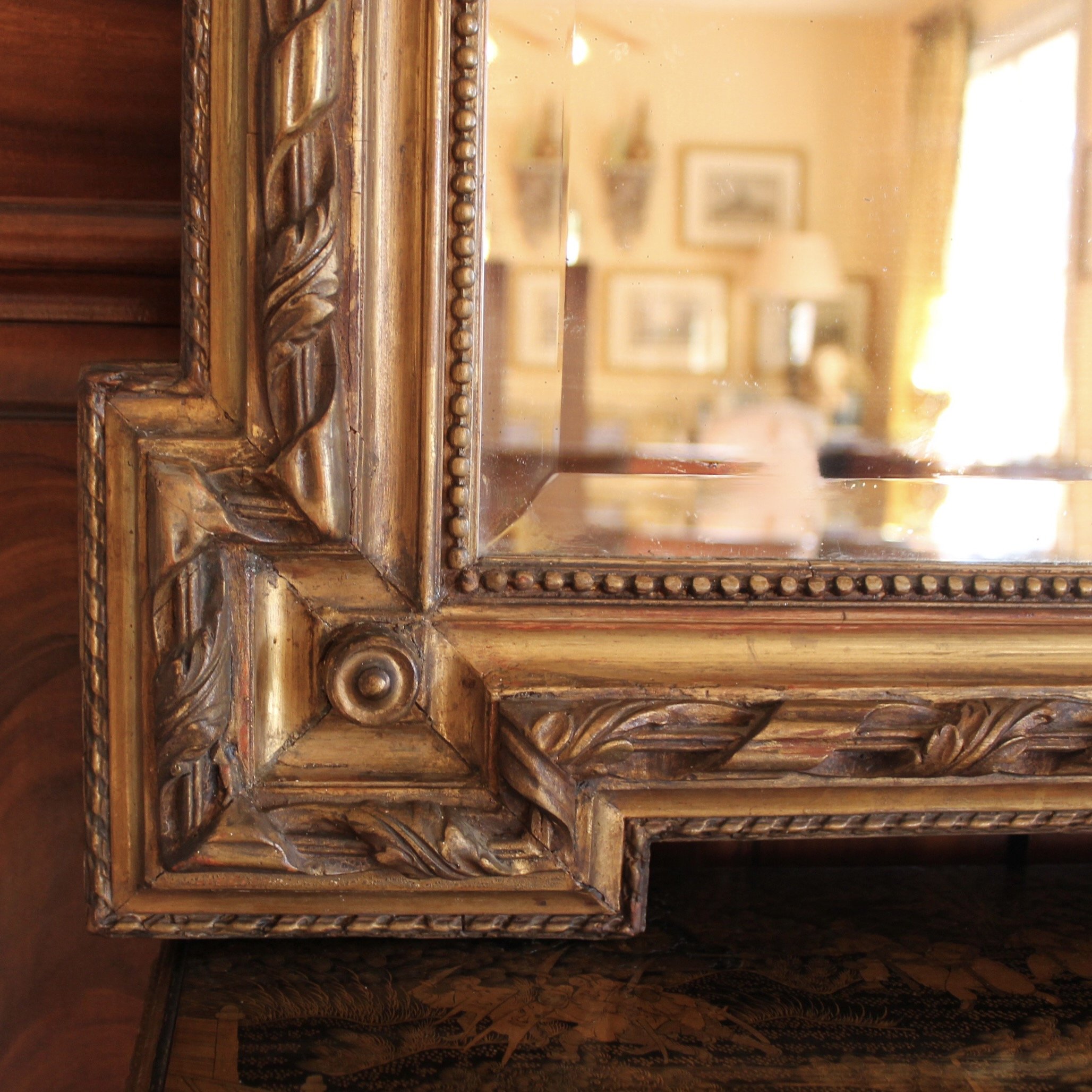 Belle Époque French Neoclassical Gilt Mirror