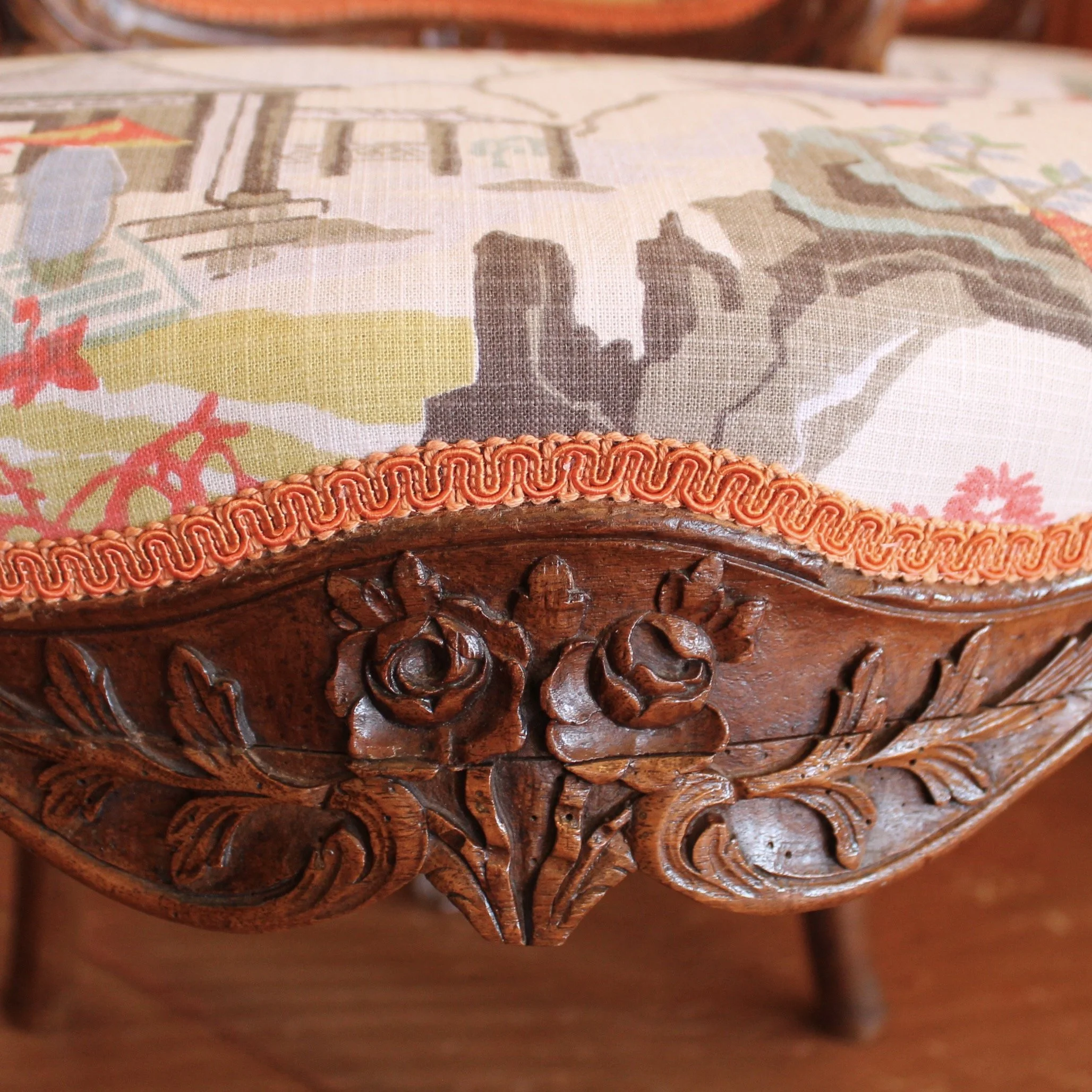 Pair of Exceptional Rococo Period Side Chairs, Probably German, 18th Century