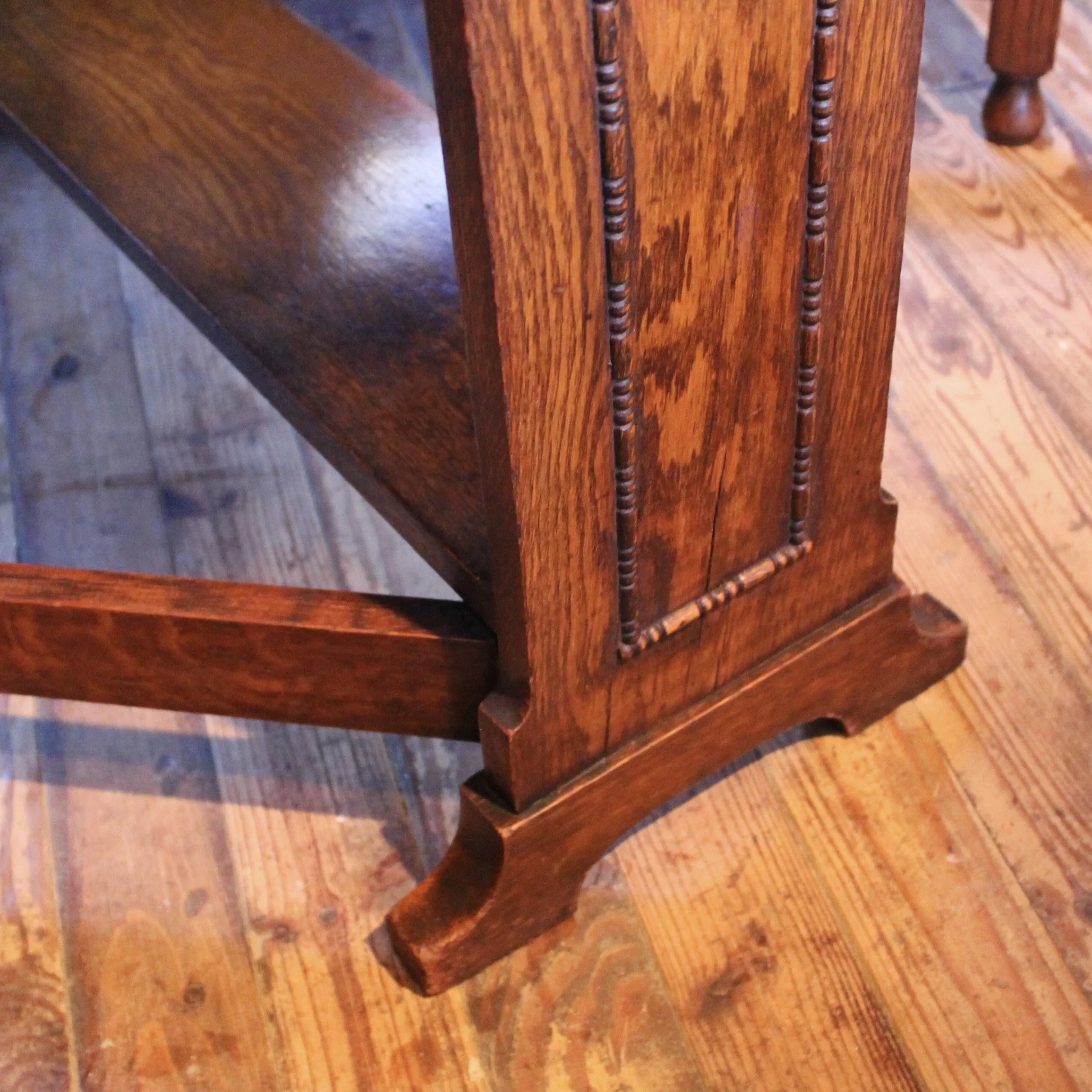 English Oak Sunderland Drop Leaf Dining Table with Barley Twist Legs