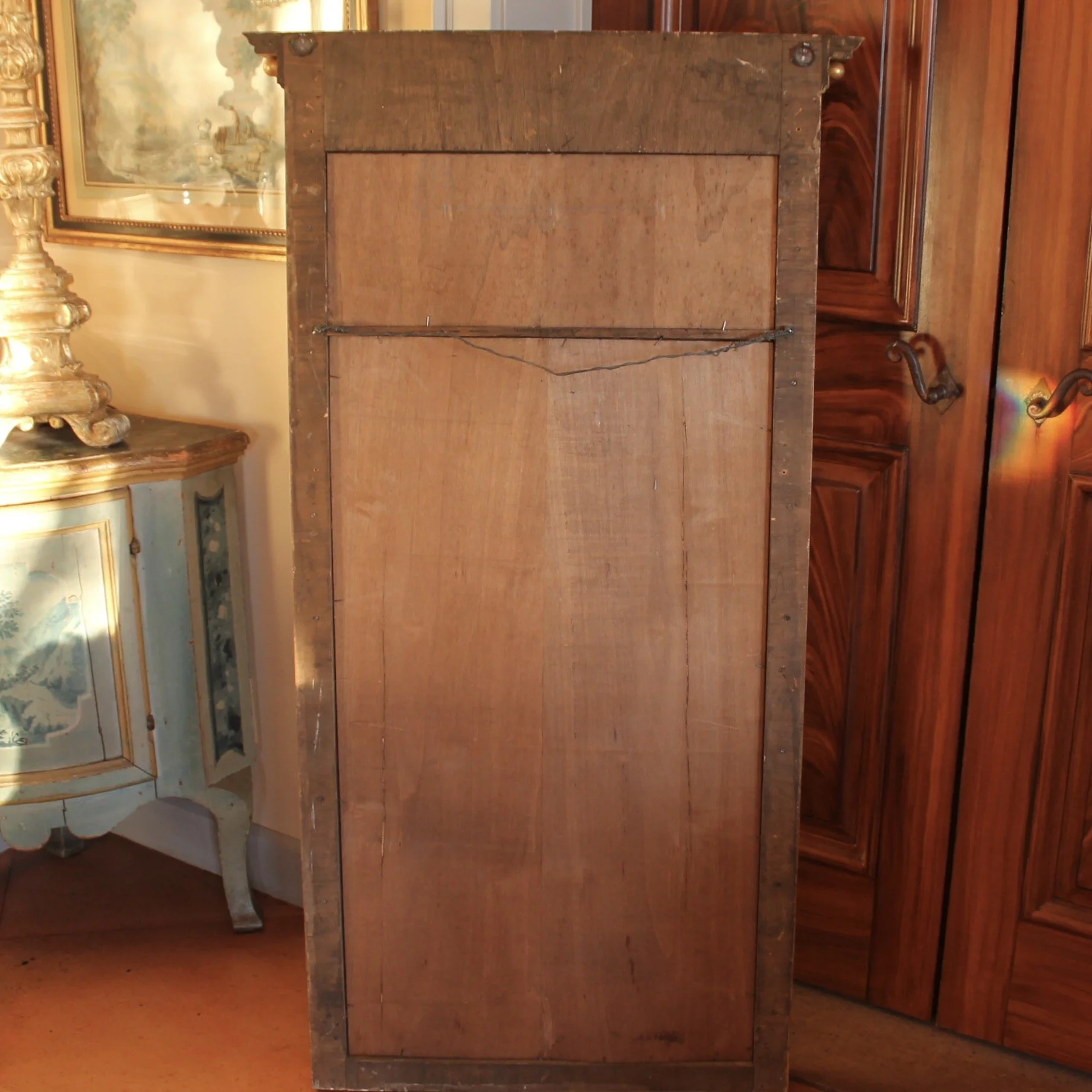 Large Federal Style Gilt Wood Tabernacle Pier Mirror