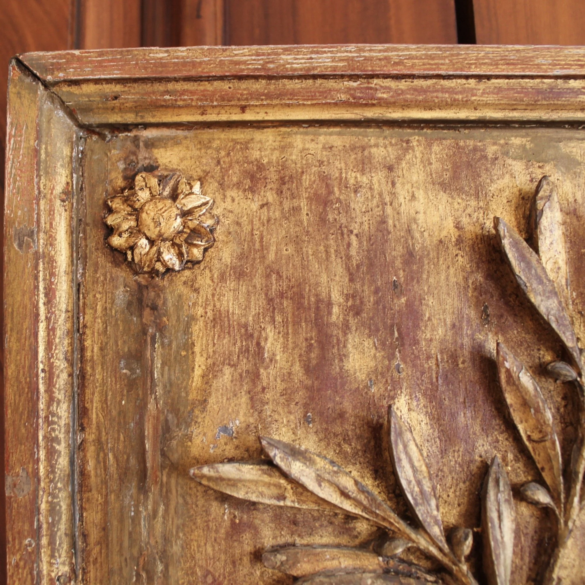 Swedish Gustavian Neoclassical Gilded Pier Mirror with Associated Marble Topped Console