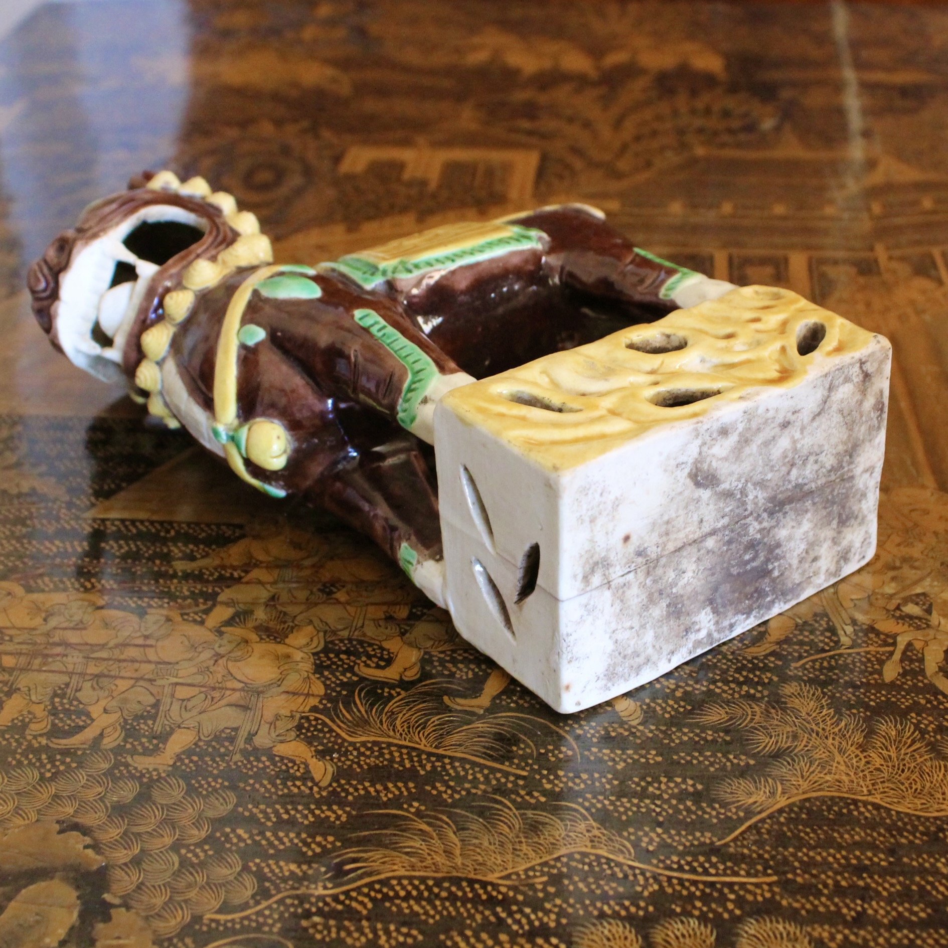 Chinese Porcelain Qilin Joss Stick Holder