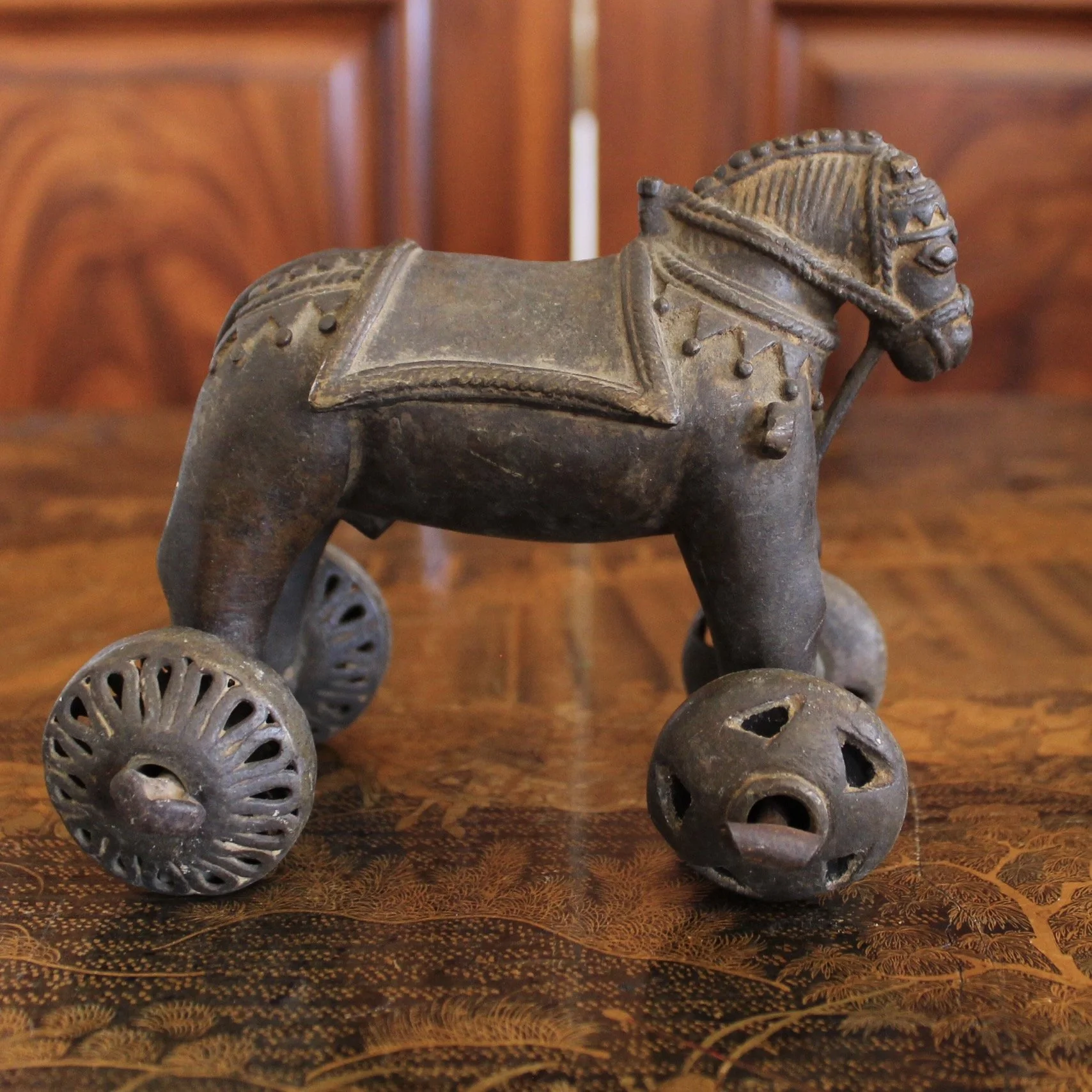 Bronze "Temple Toy" Sculpture of a Horse