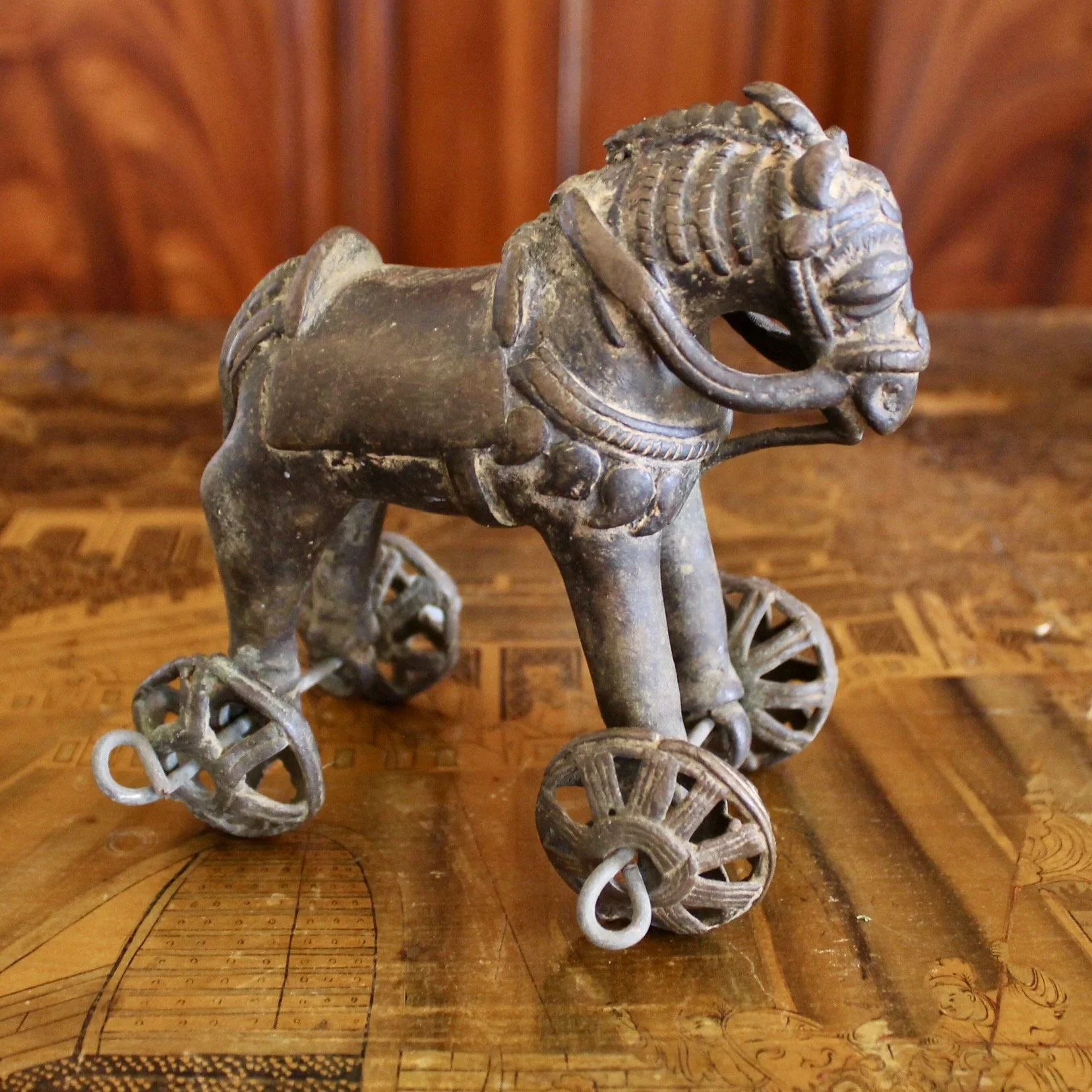 Temple Toy, Indian bronze horse sculpture
