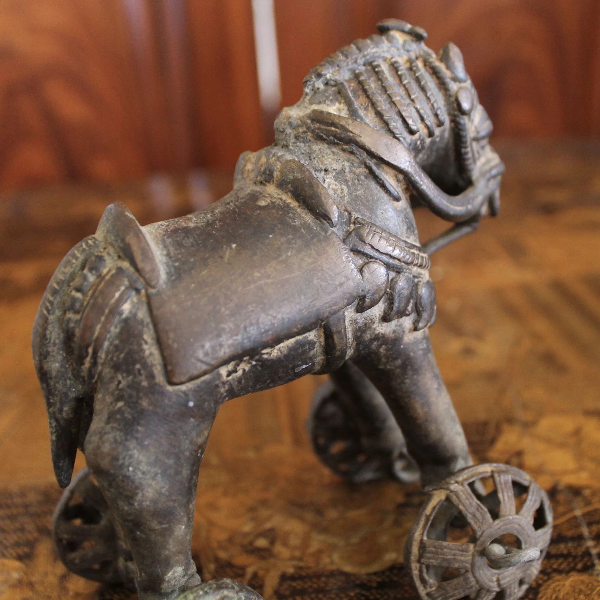 Temple Toy, Indian bronze horse sculpture
