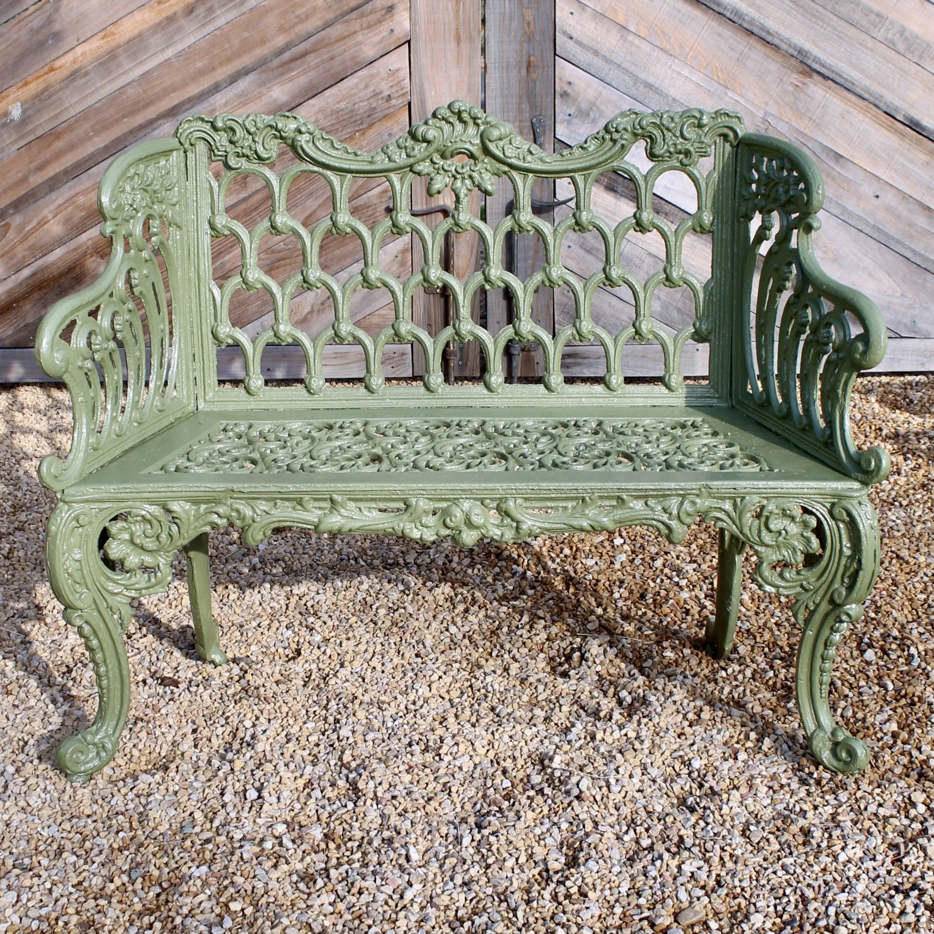 Pair of American "White House" Garden Benches