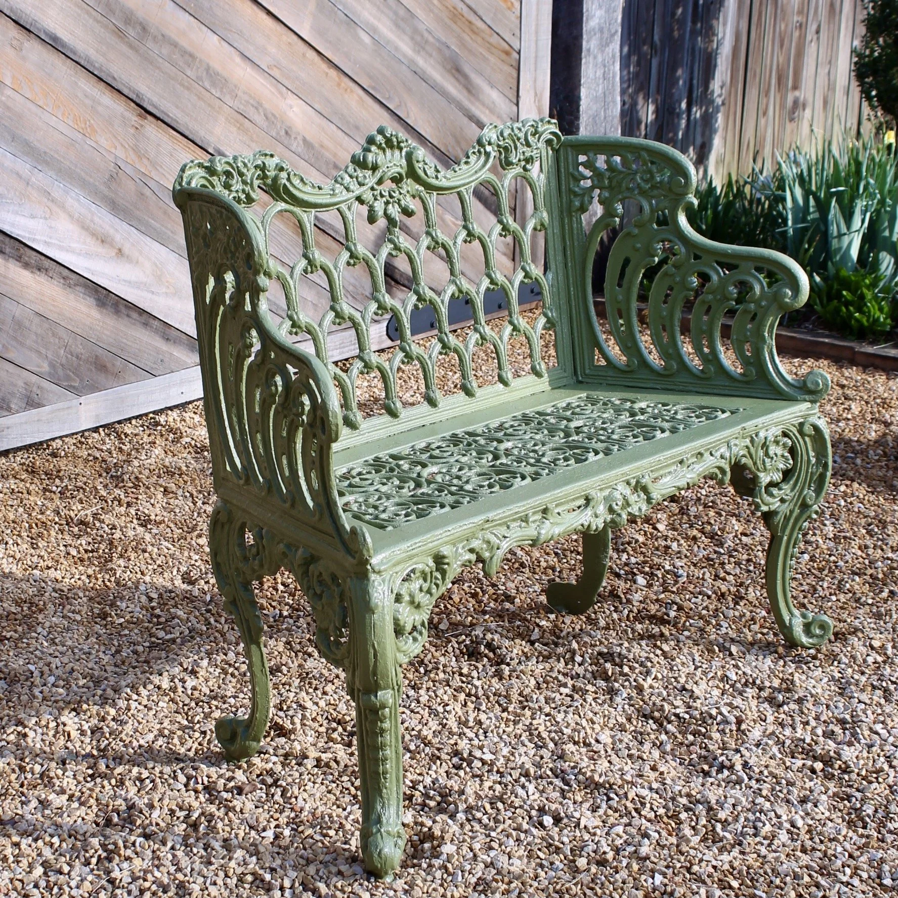 Pair of American "White House" Garden Benches