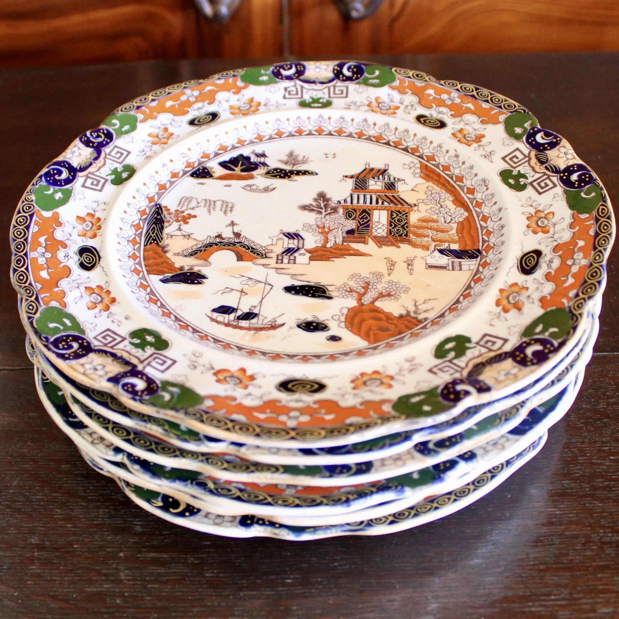 Mason’s Ironstone Nanking Pattern Imari Dinner Plates