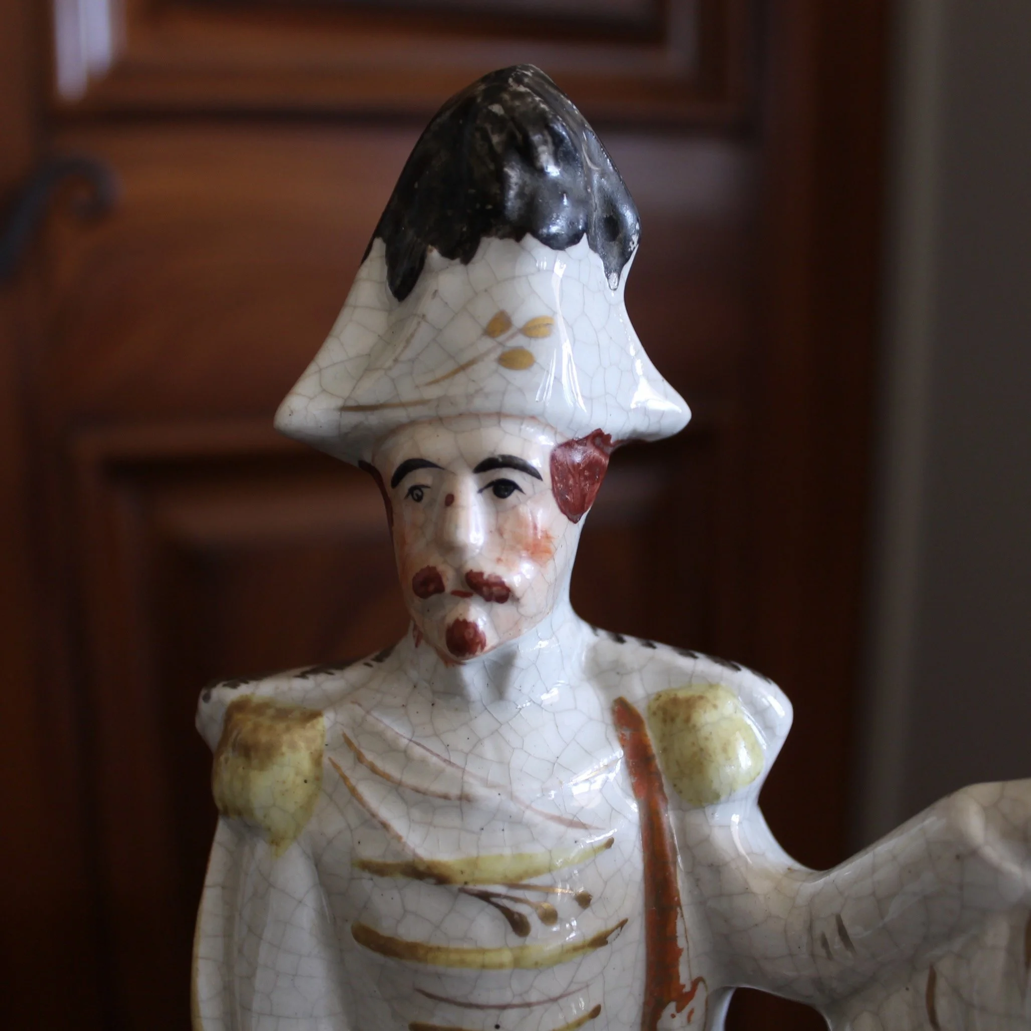 Large Staffordshire Military Figures on Horseback- a pair