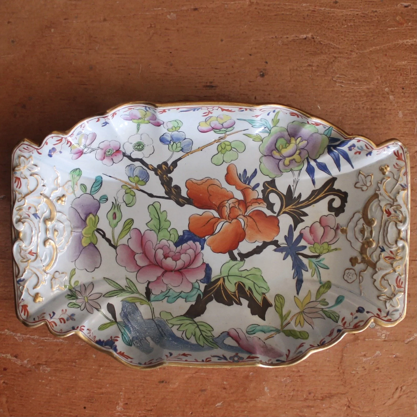 Rare Set of Early Mason’s Ironstone Porcelain, Unusual Shapes