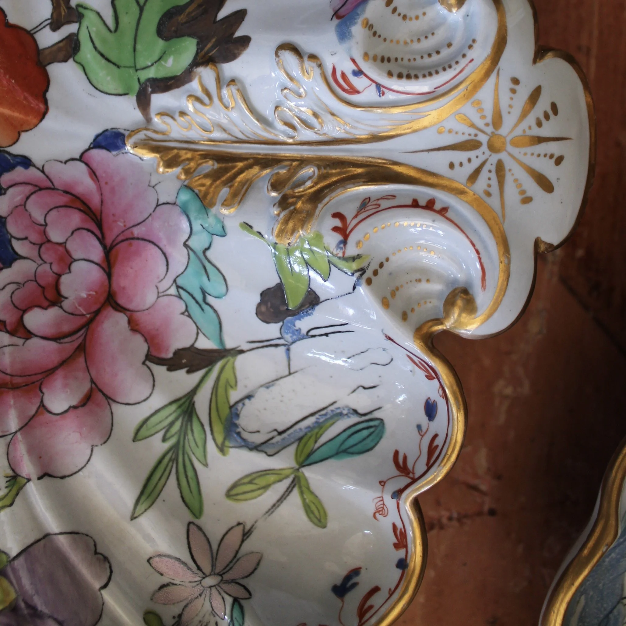 Rare Set of Early Mason’s Ironstone Porcelain, Unusual Shapes