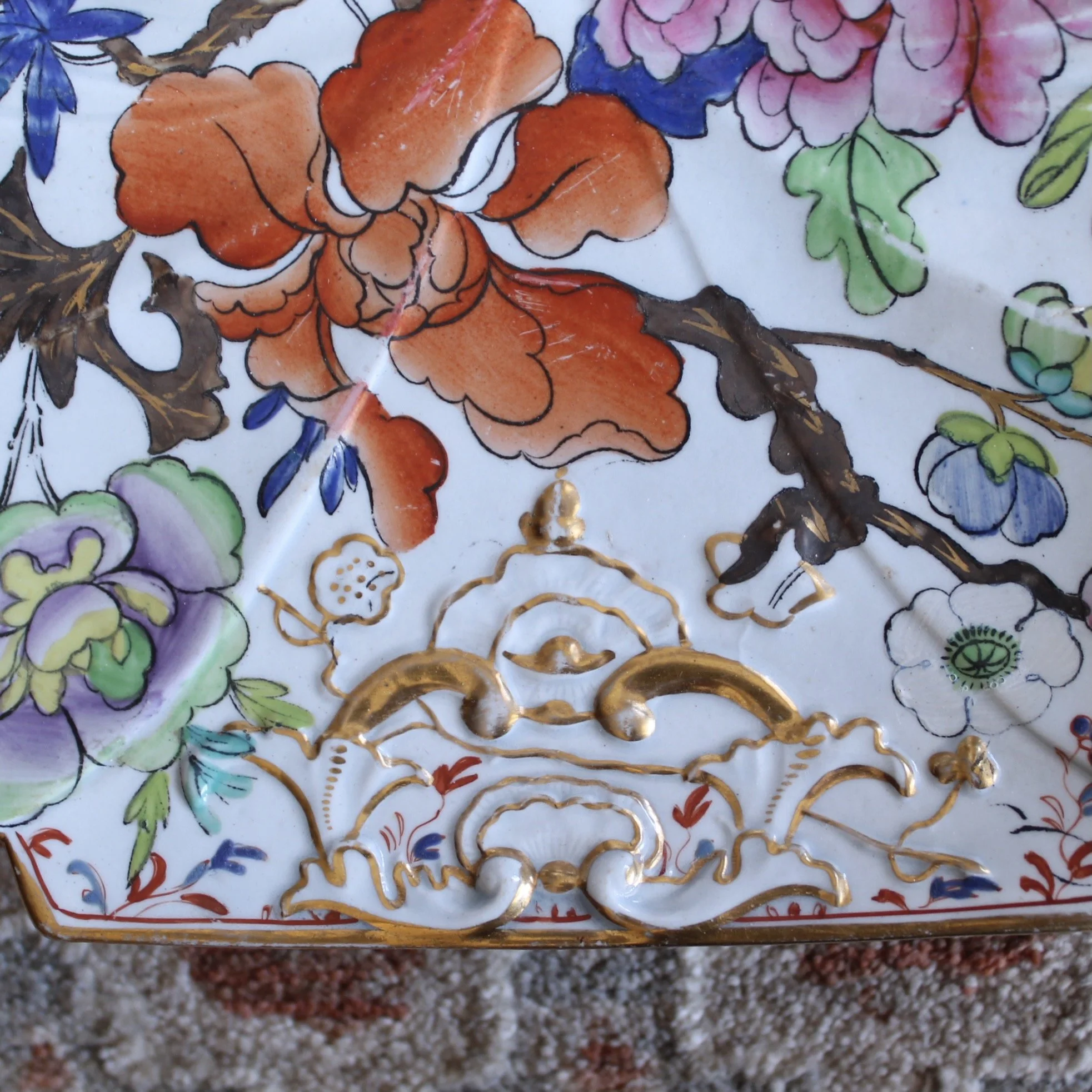 Rare Set of Early Mason’s Ironstone Porcelain, Unusual Shapes