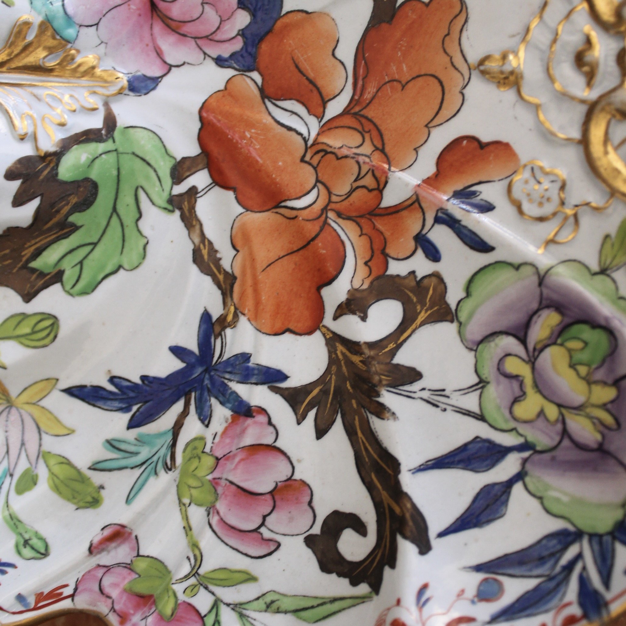 Rare Set of Early Mason’s Ironstone Porcelain, Unusual Shapes