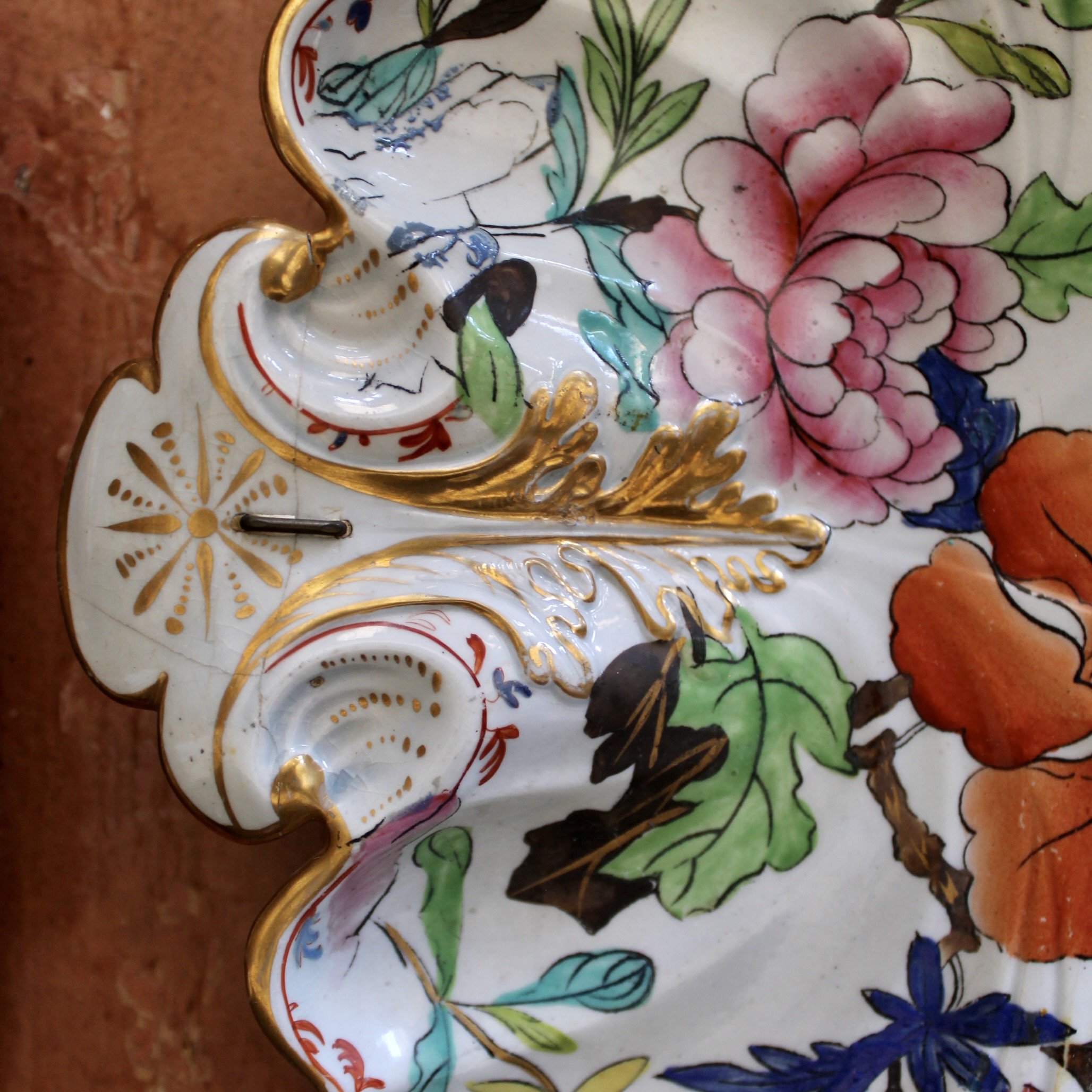 Rare Set of Early Mason’s Ironstone Porcelain, Unusual Shapes