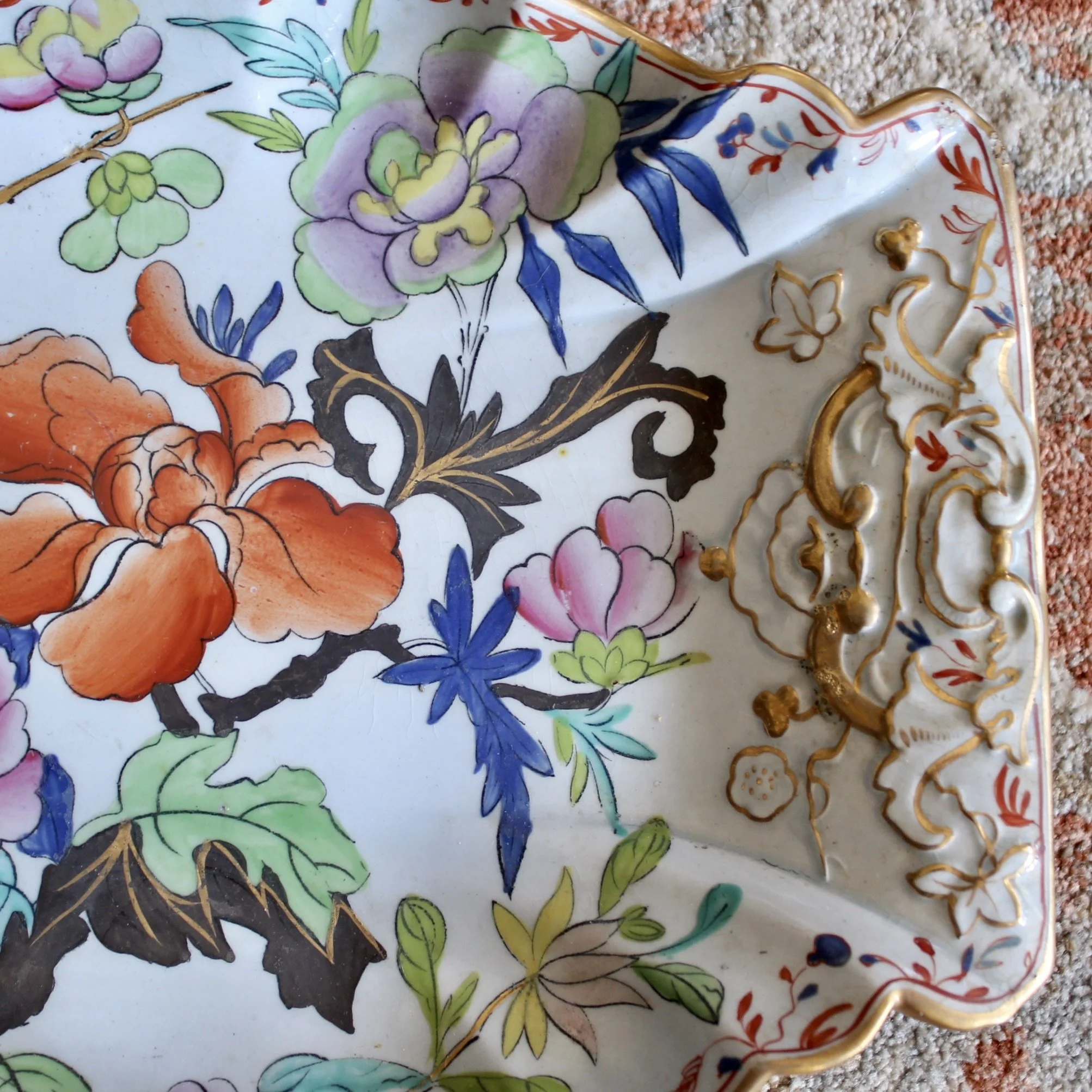 Rare Set of Early Mason’s Ironstone Porcelain, Unusual Shapes