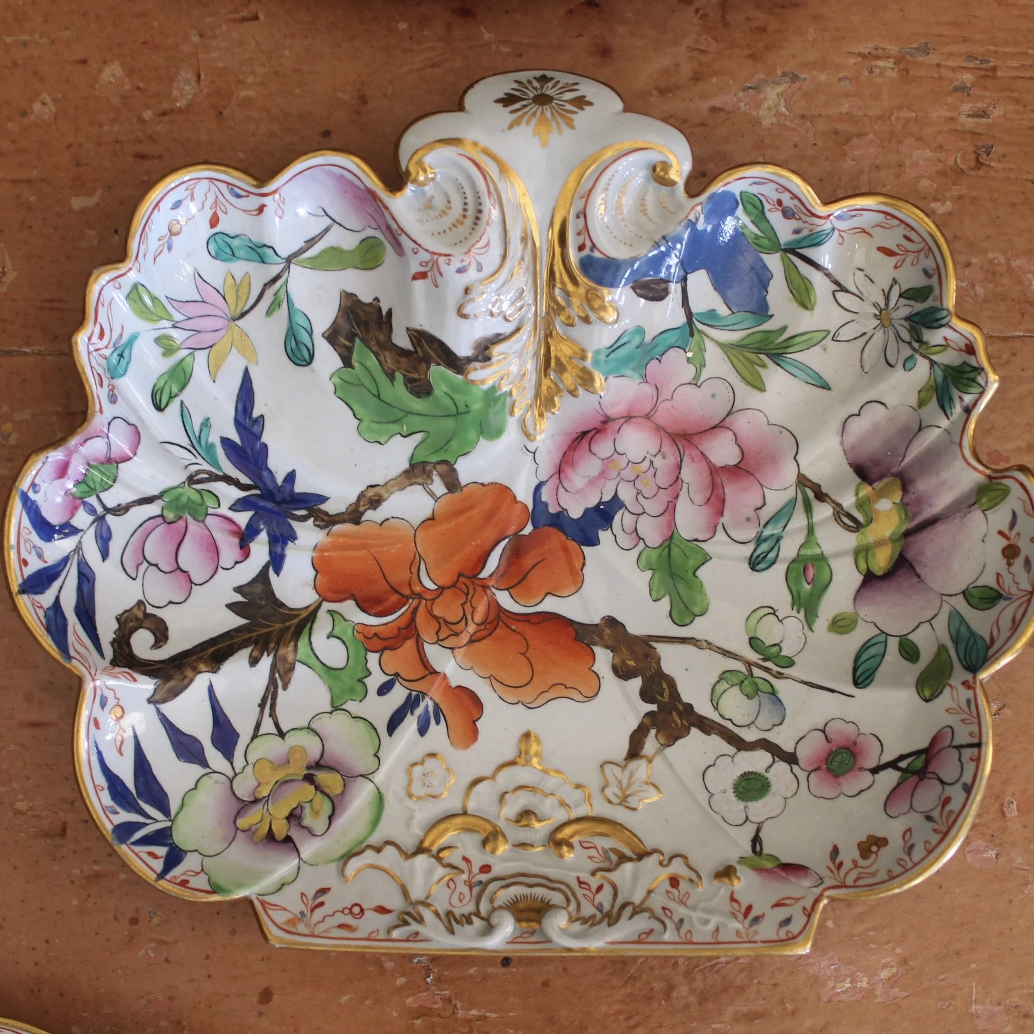 Rare Set of Early Mason’s Ironstone Porcelain, Unusual Shapes